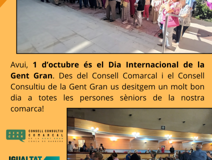 Avui 1 d’octubre és el Dia Internacional de la Gent Gran image 2