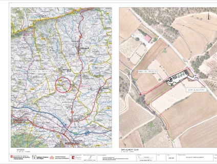 S’inicien les obres de l’estació depuradora d’aigües residuals de Blancafort image 2