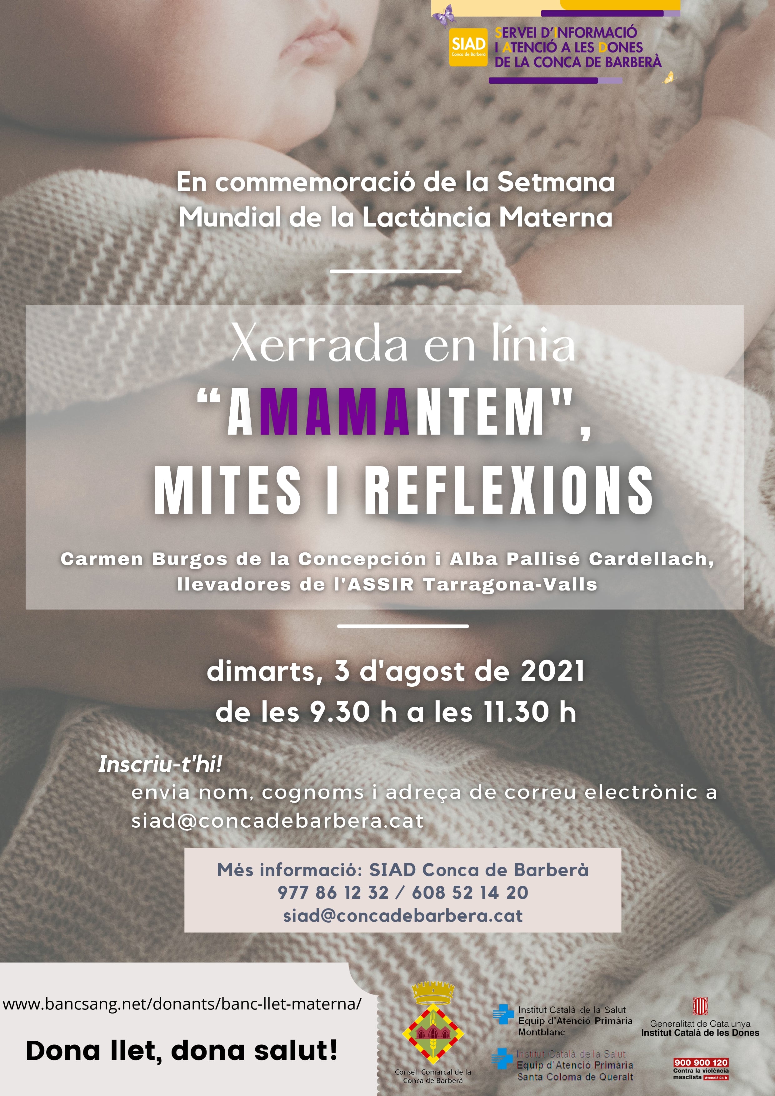 Xerrada 'amamantem, mites i reflexions'