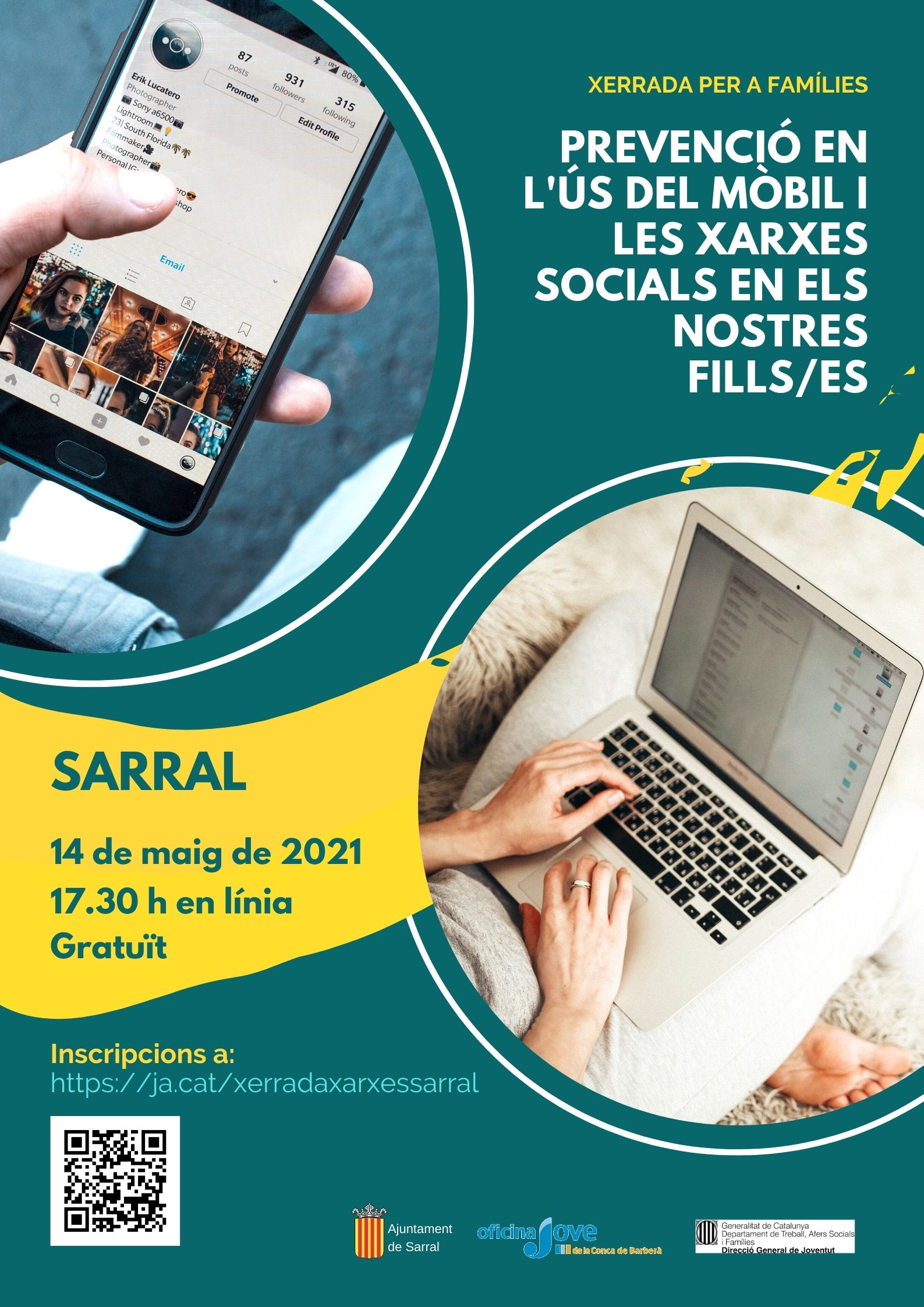 Xerrada 'prevenció en l'ús del mòbil i les xarxes socials en els nostres fills/s