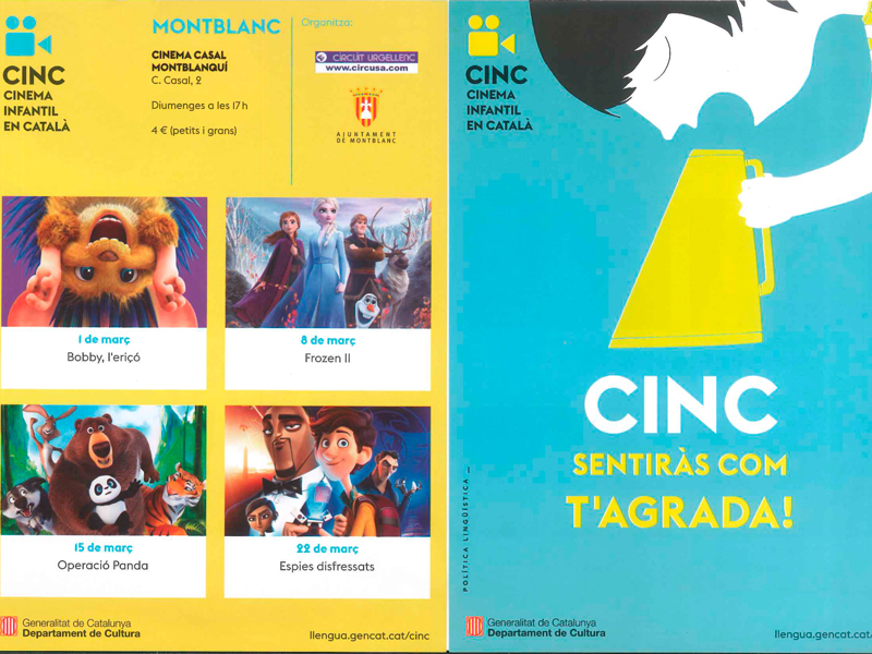 Cinema infantil en català a montblanc