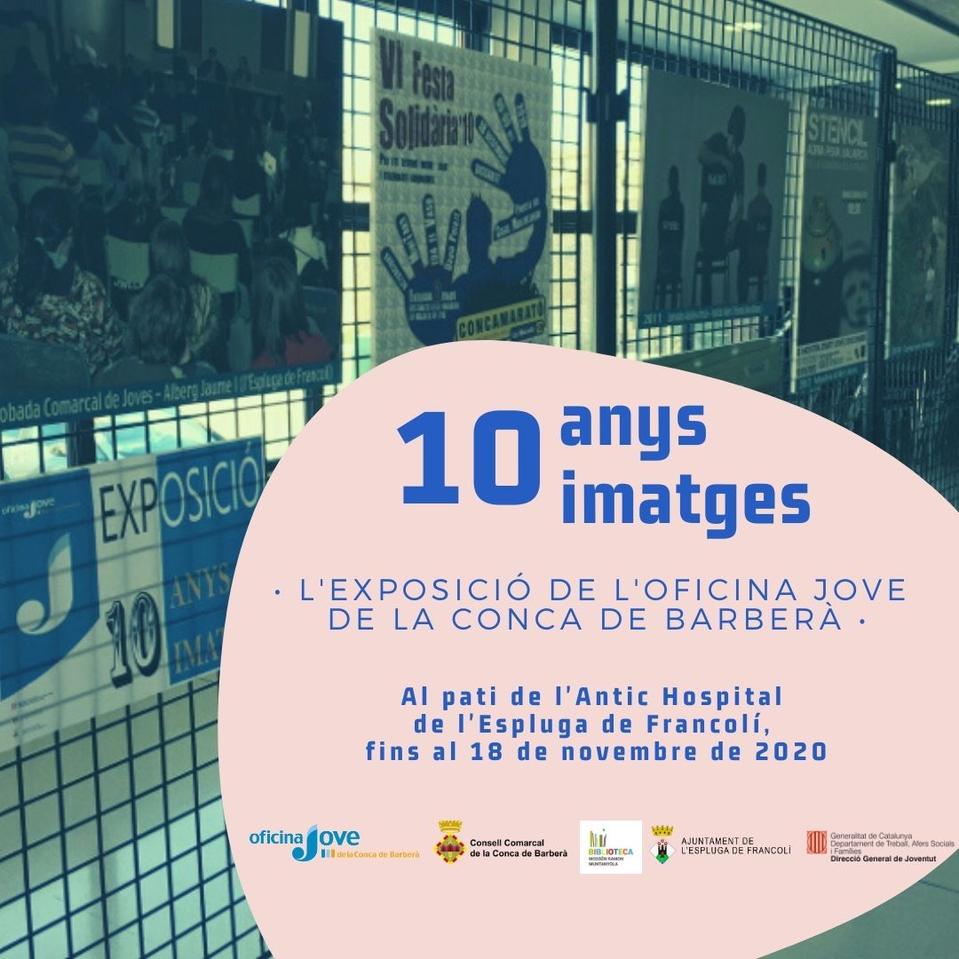 La mostra fotogràfica de l'oj "10 anys, 10 imatges" a l'espluga de francolí