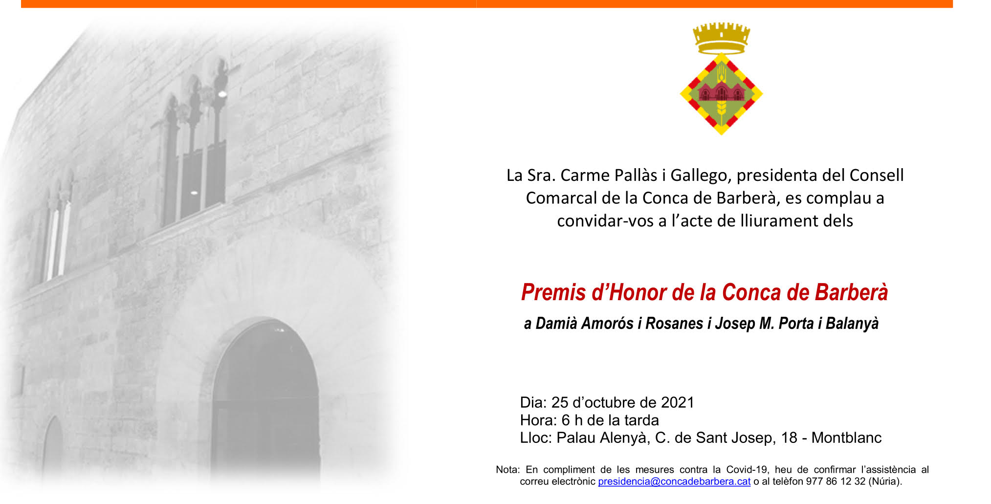 Premis d'honor de la conca de barberà