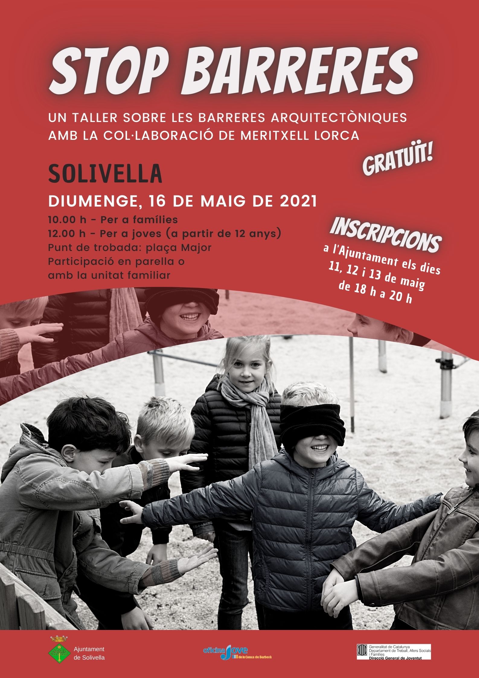 Activitat per a conèixer les dificultats d'accessibilitat stop barreres