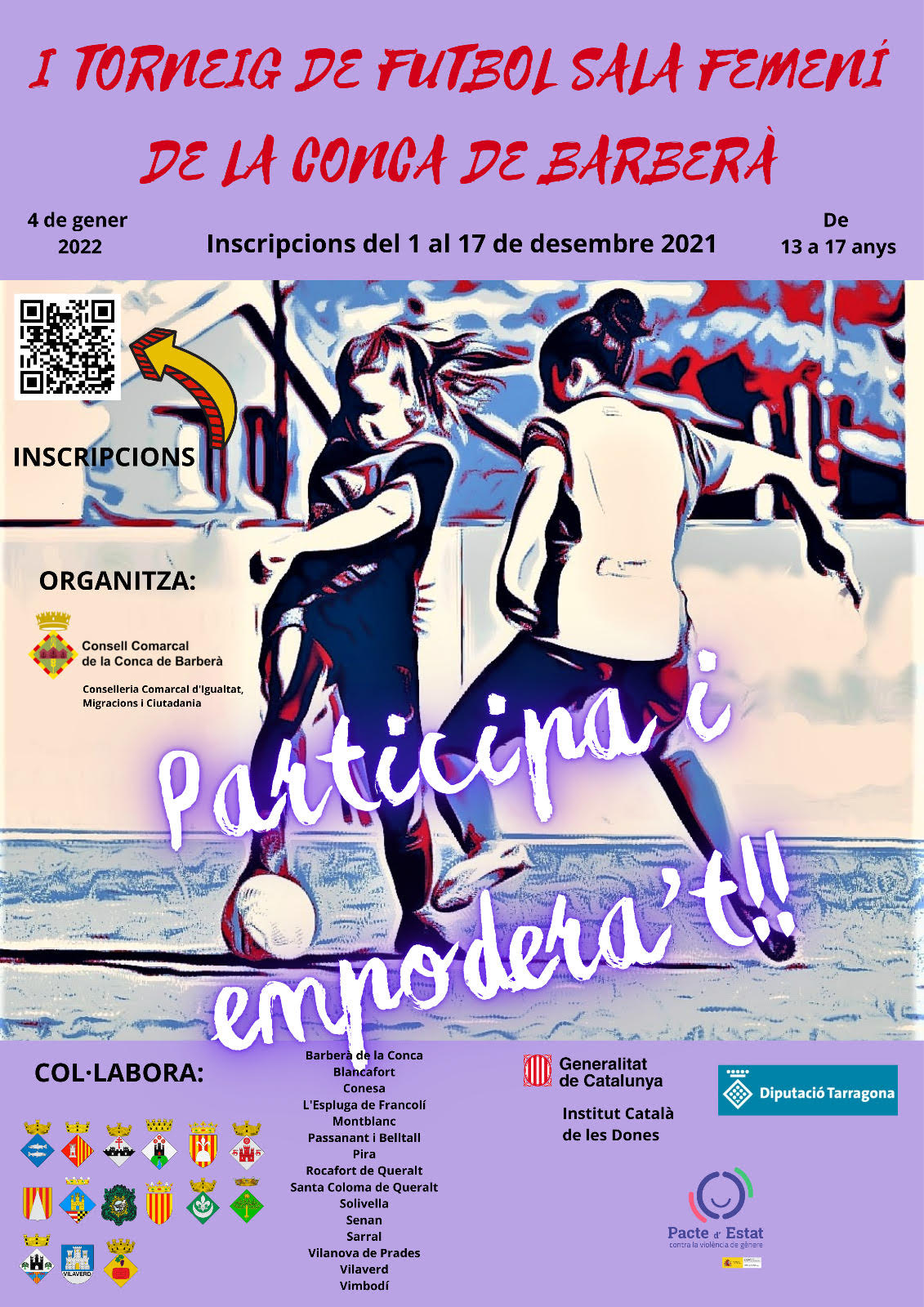 I torneig de futbol sala femení de la conca de barberà