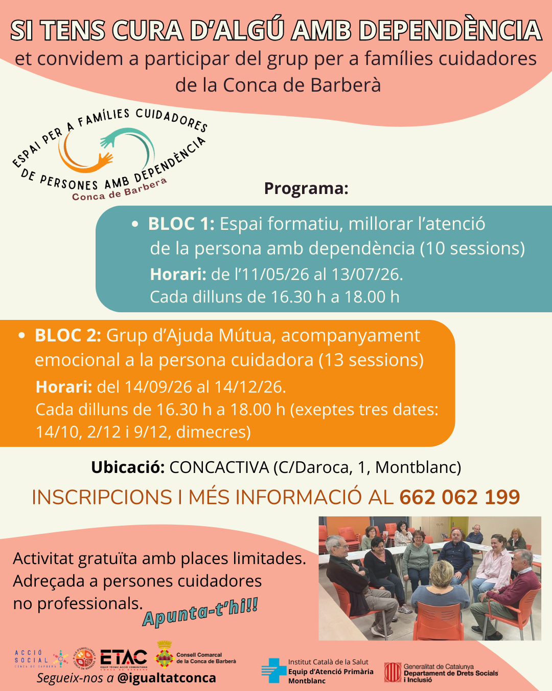 Cartell famílies cuidadores 2026