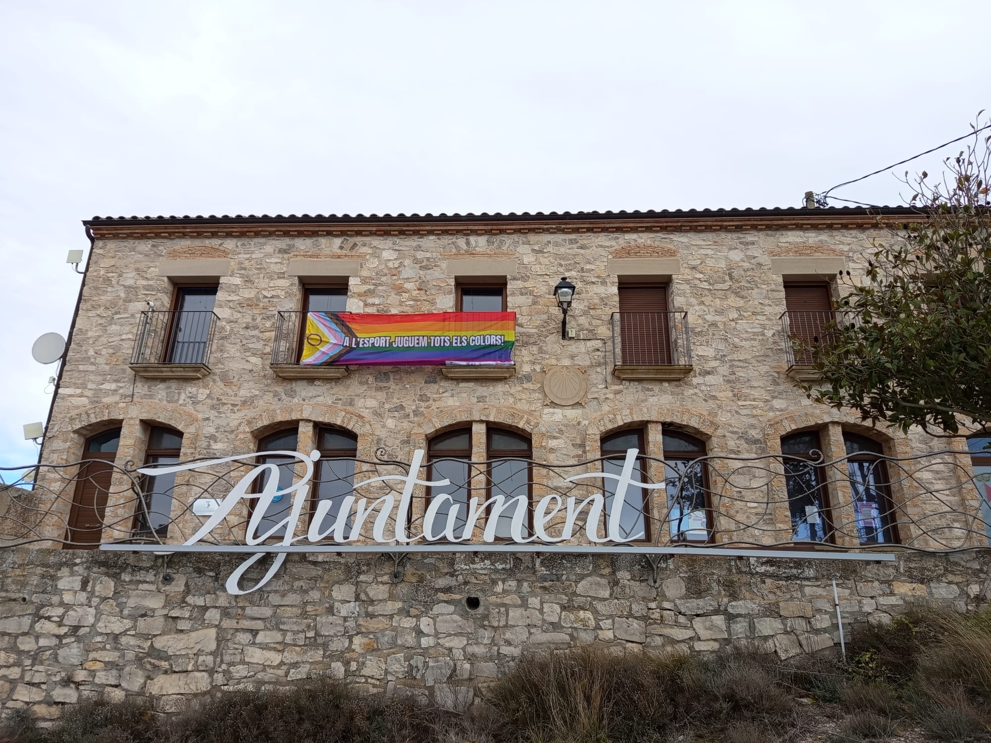La conca de barberà impulsa una pancarta comarcal pel 19f, dia internacional contra l’lgbti fòbia en l’esport6.jpeg