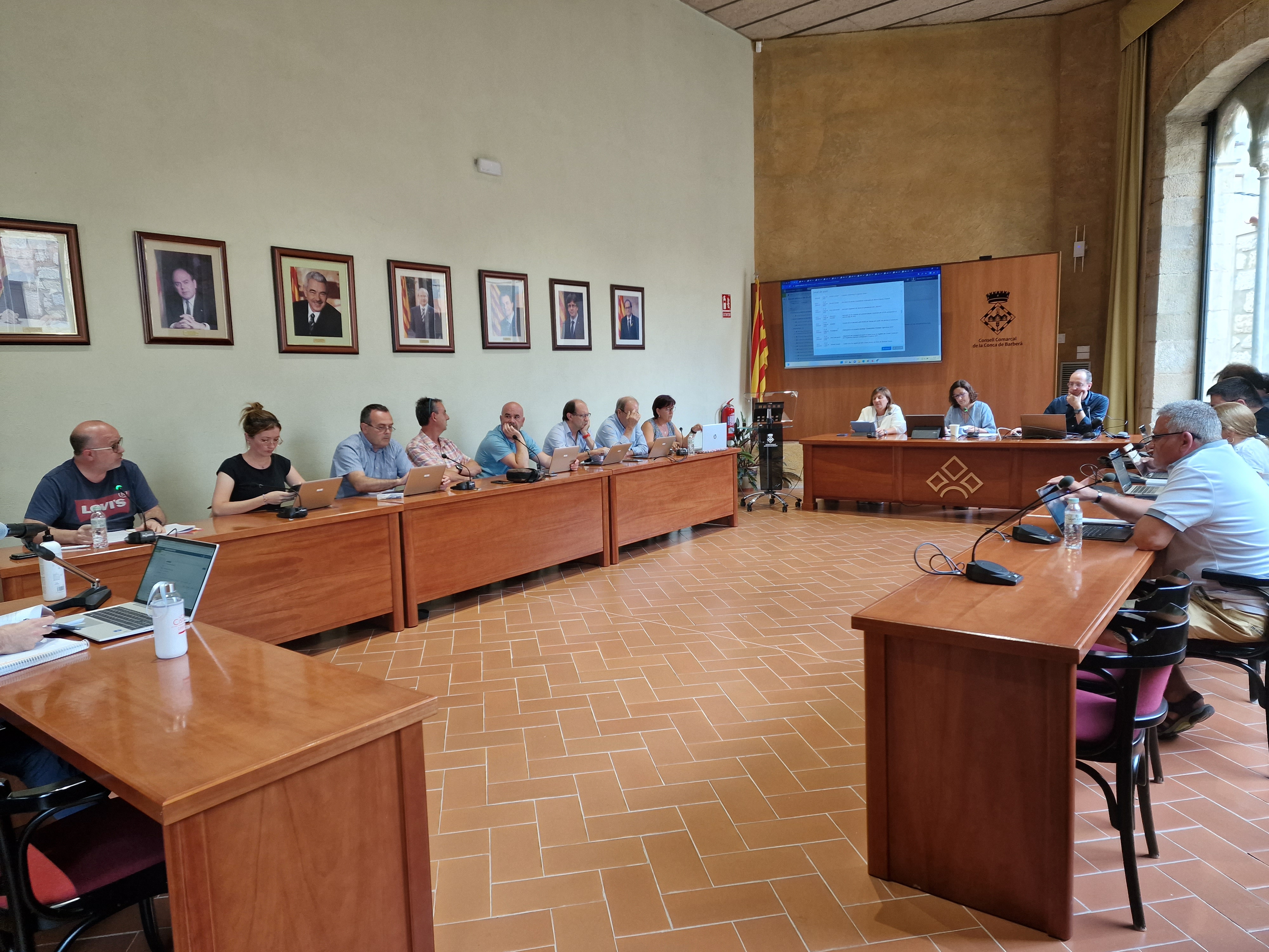 El ple del consell comarcal aprova el protocol de col·laboració per continuar la taula del gaià