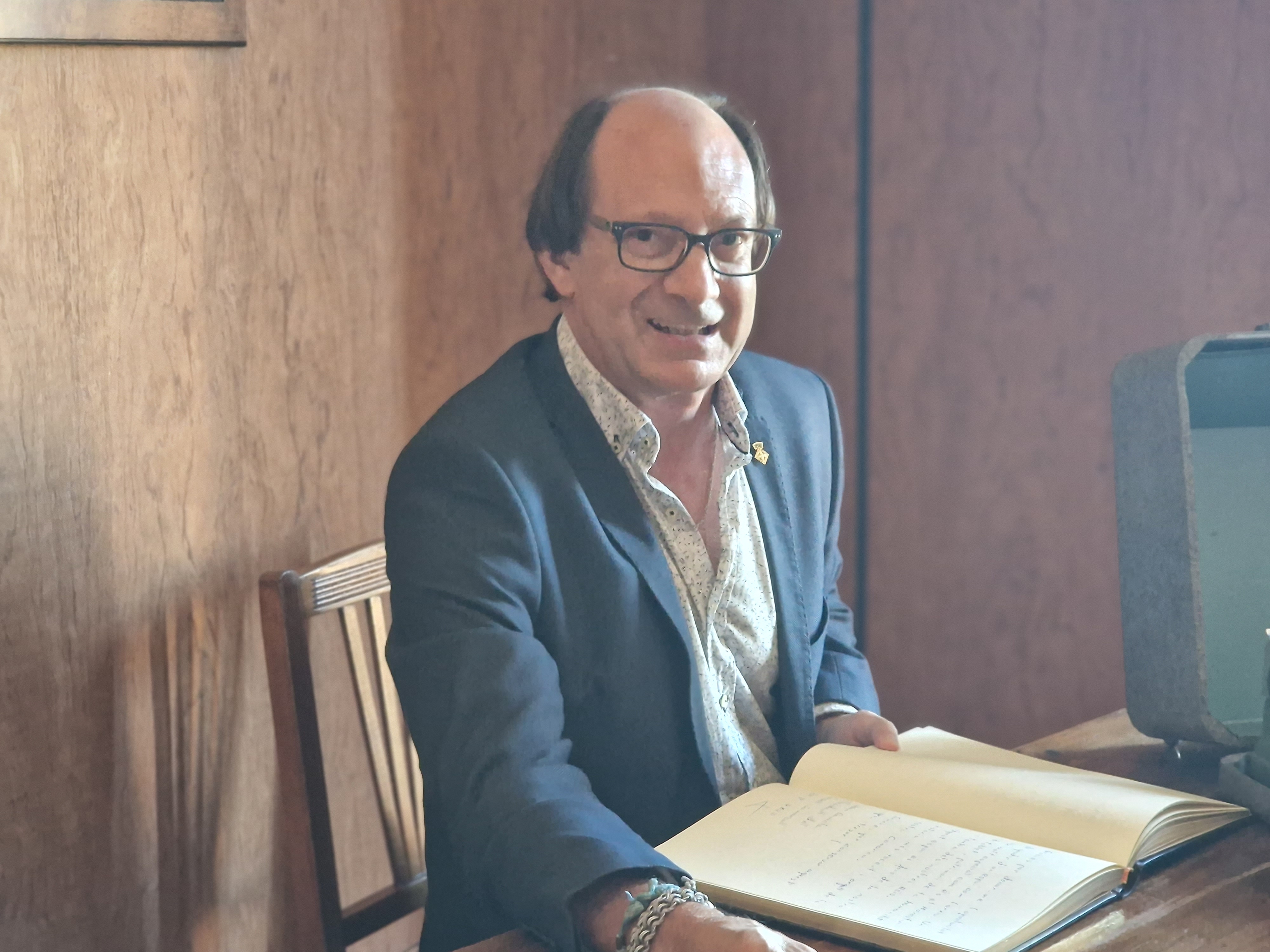 Visita institucional del president del consell comarcal a poblet