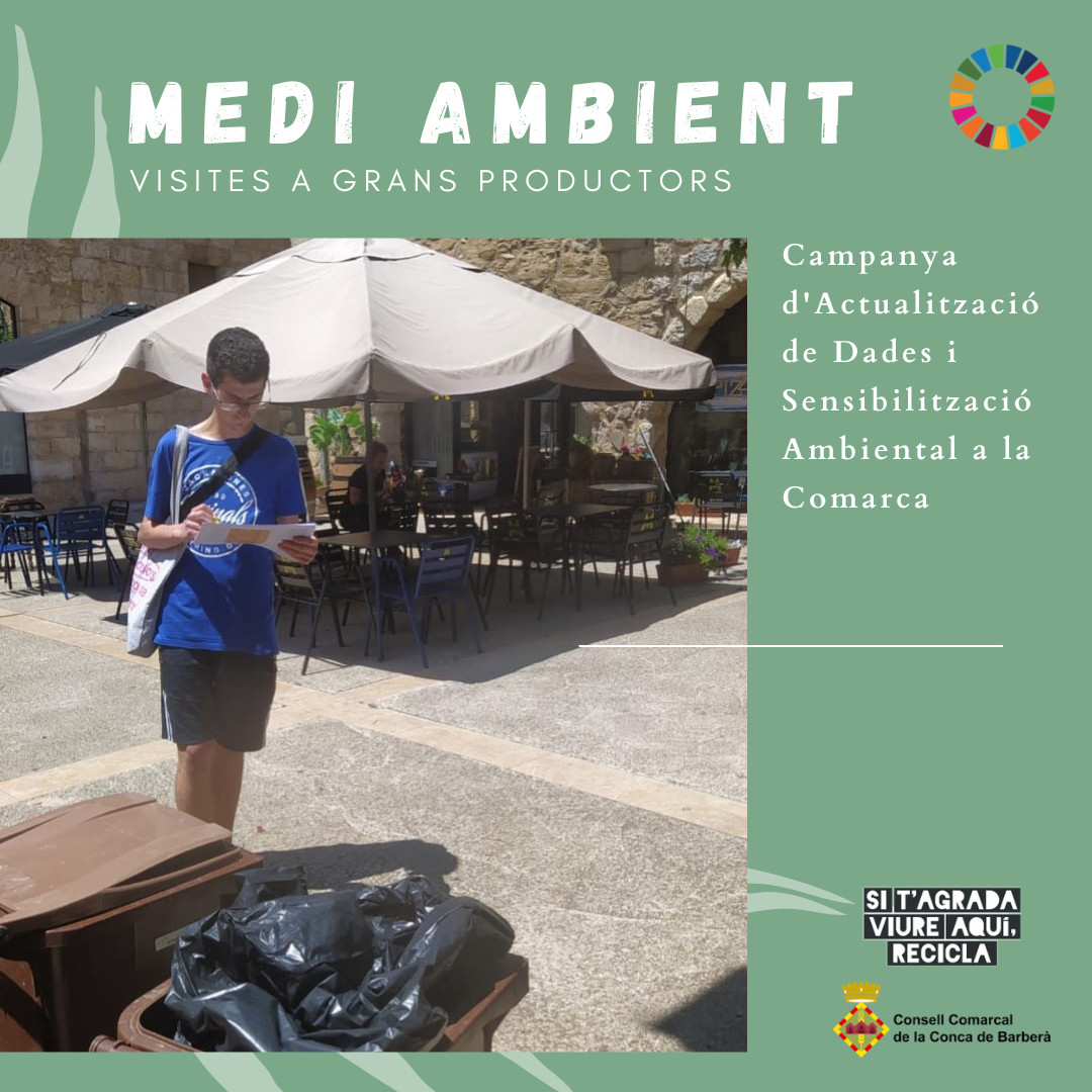 Campanya de visites als grans productors per a l'actualització de dades i sensibilització ambiental a la comarca