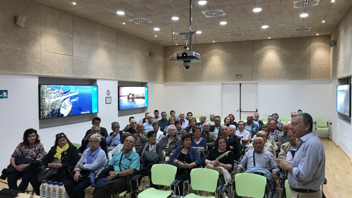 Una cinquantena de persones han visitat les instal·lacions del consorci d’aigües de tarragona a l’ampolla