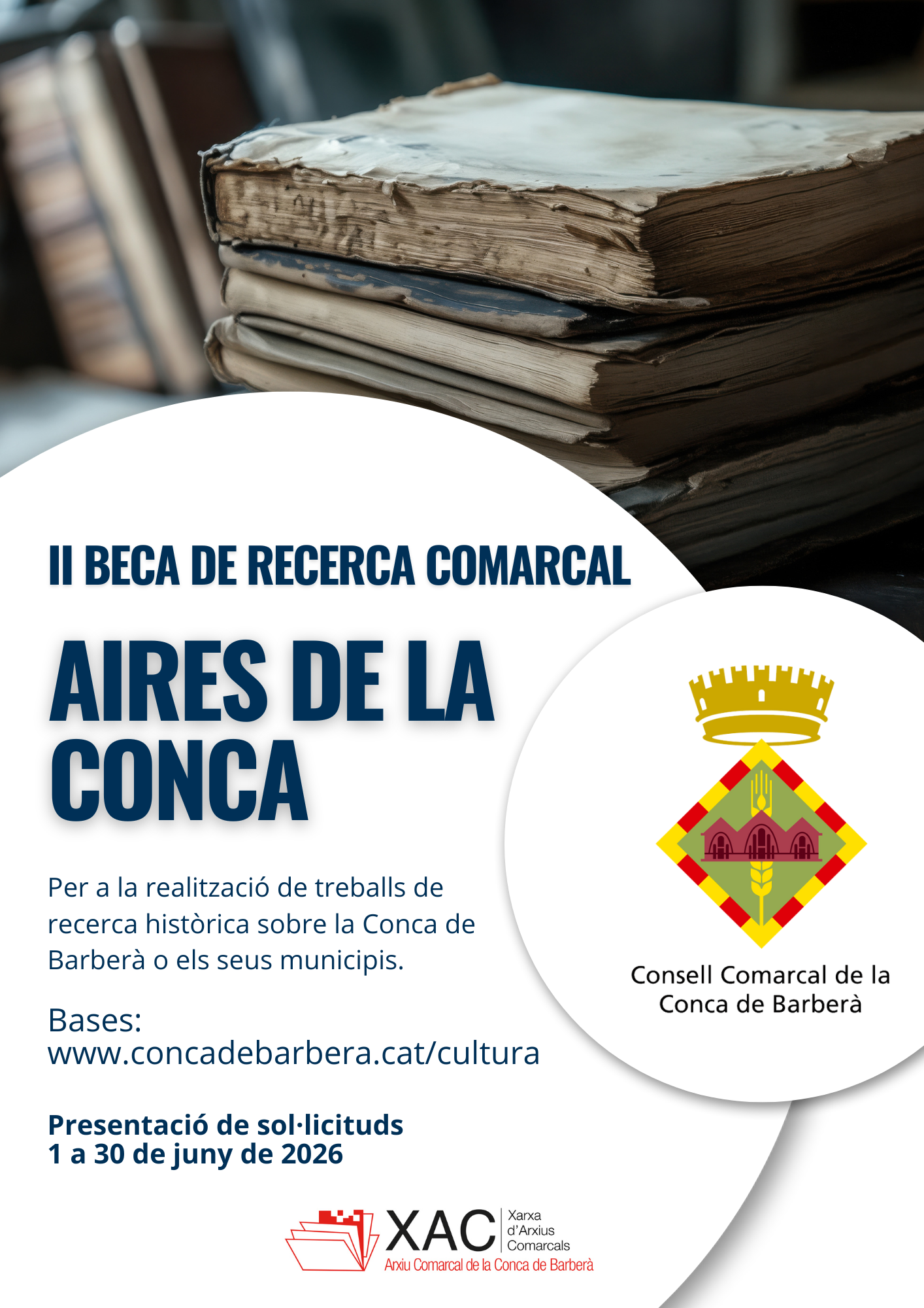 El consell comarcal de la conca de barberà presenta la ii beca de recerca comarcal "aires de la conca"