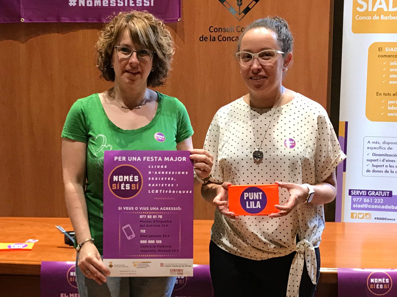 Presentem «només si és si», la campanya comarcal lliure d'agressions