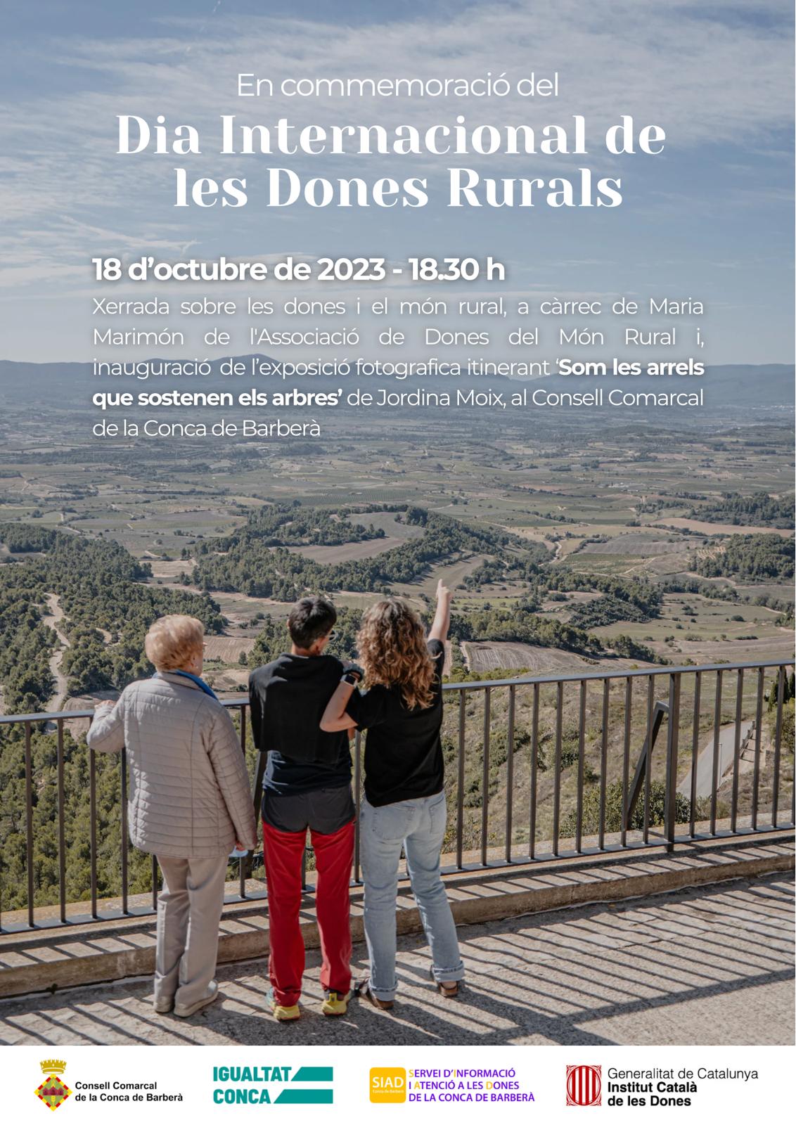 El consell comarcal de la conca de barberà commemora el dia mundial de les dones rurals