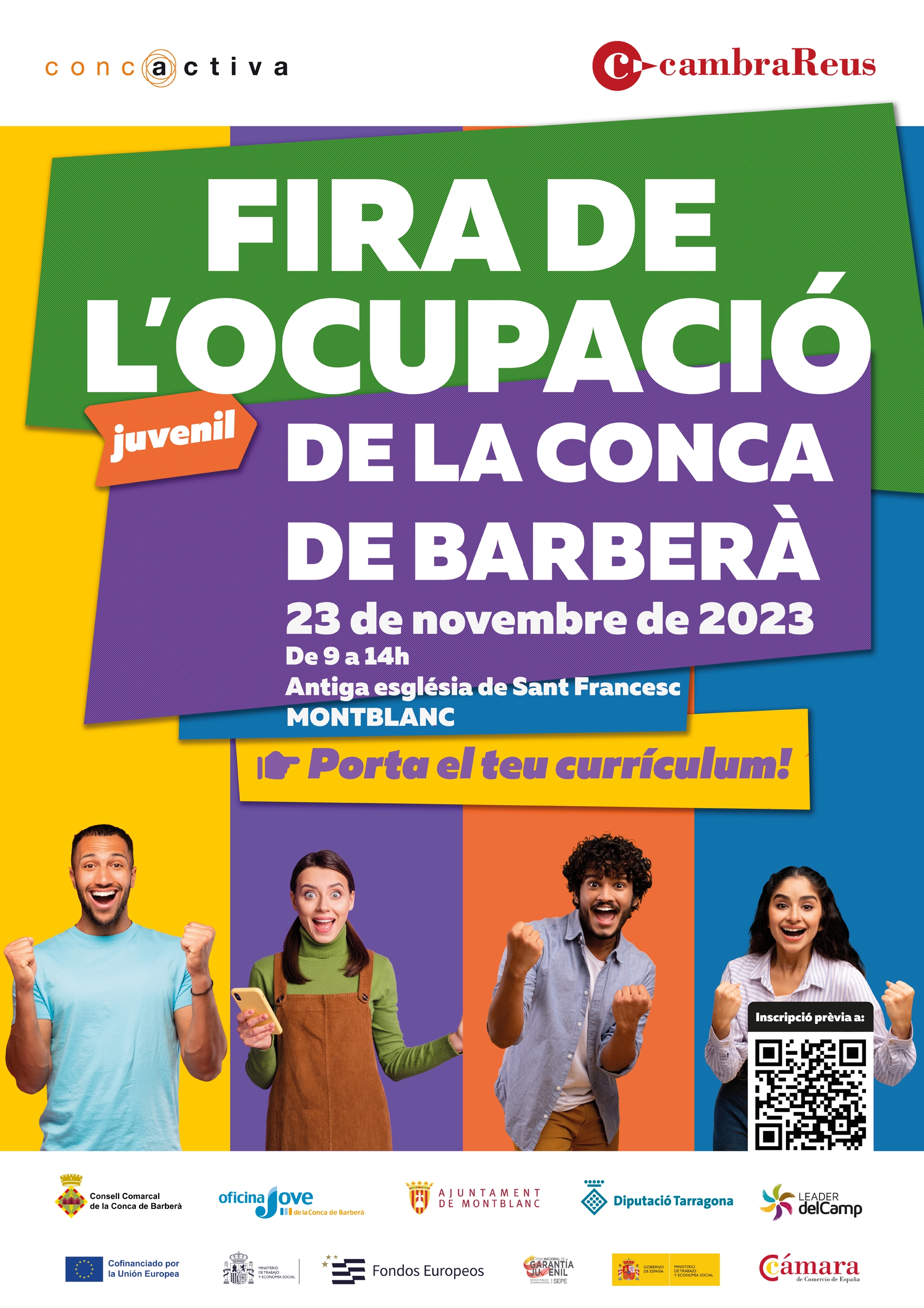 Obertes les inscripcions per participar en la fira de l'ocupació de la conca de barberà