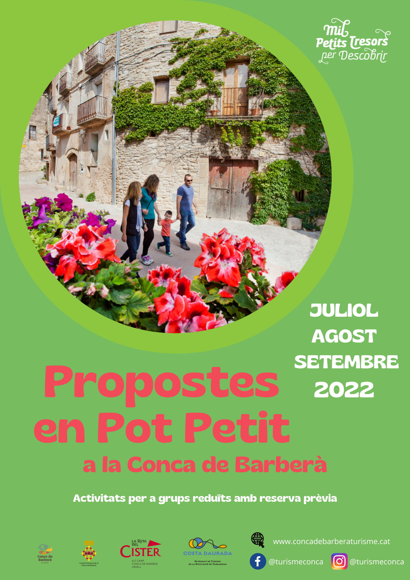 Ja es pot consultar la guia de propostes en pot petit a la conca de barberà de juliol, agost i setembre