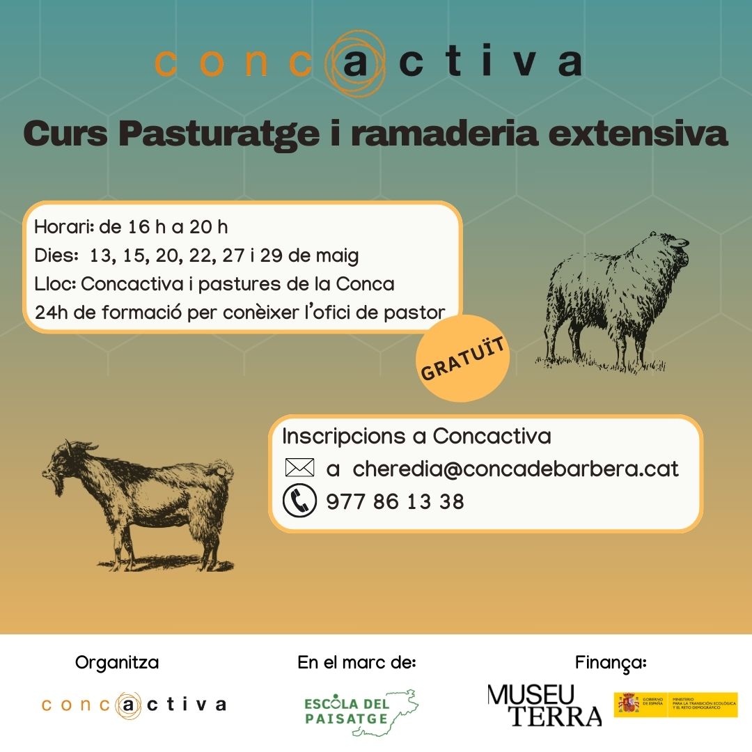 Concactiva organitza per primer cop un curs de pasturatge i ramaderia extensiva