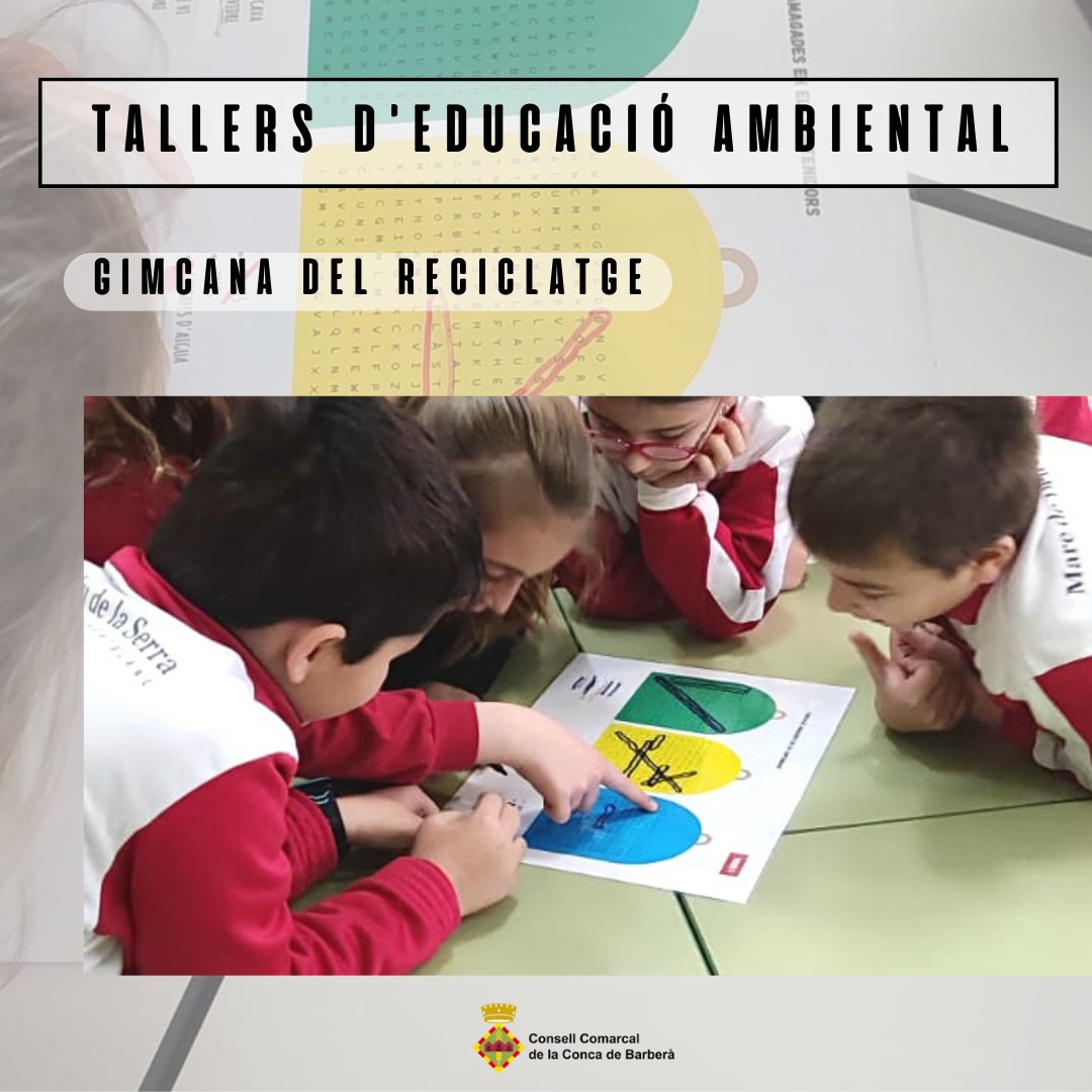 Continuem amb els tallers d'educació ambiental per escoles i instituts