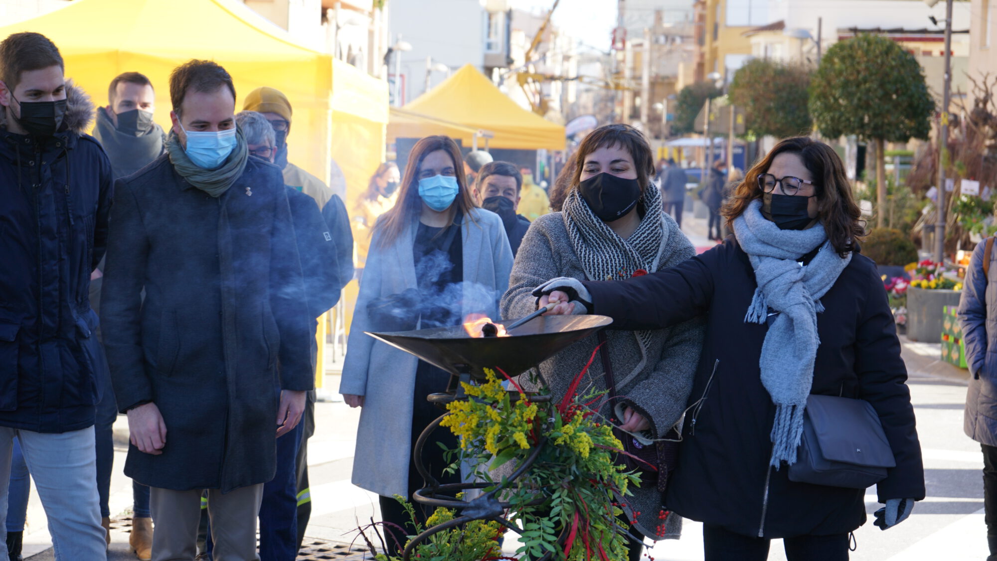 La presidenta del consell comarcal assisteix a la inauguració de la 456a fira de sant vicenç a l’espluga de francolí