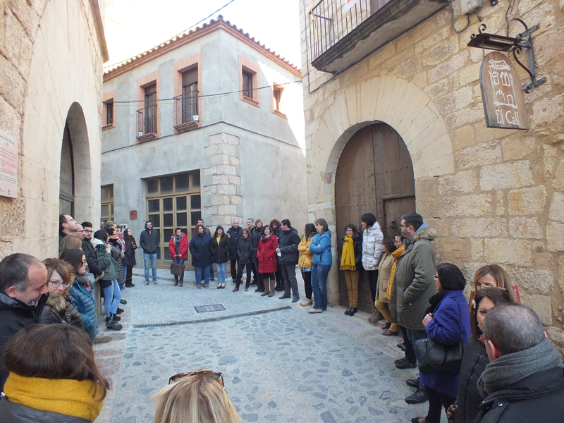 Els alcaldes de la comarca donen el seu suport als presos polítics catalans