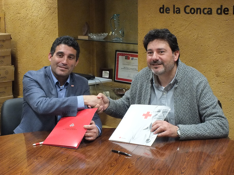 Consell i creu roja de tarragona impulsen el servei de teleassistència a la conca