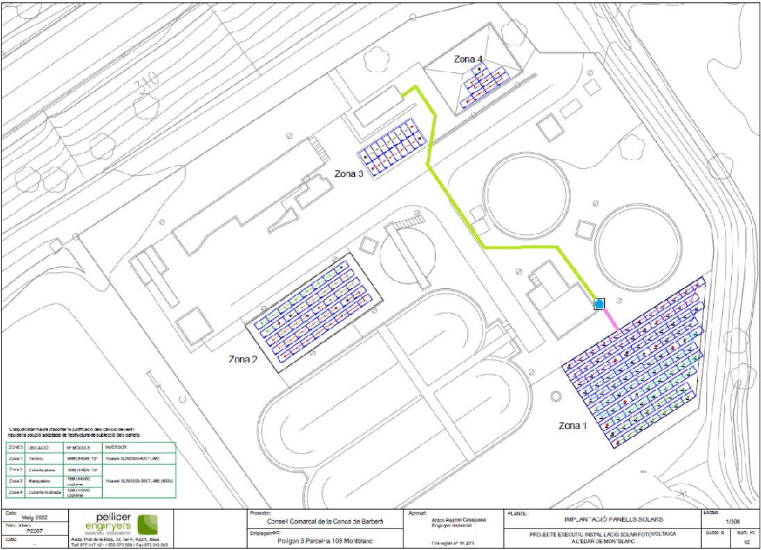 S'inicia la instal·lació de plaques fotovoltaiques per a autoconsum als diversos sistemes de sanejament de la comarca