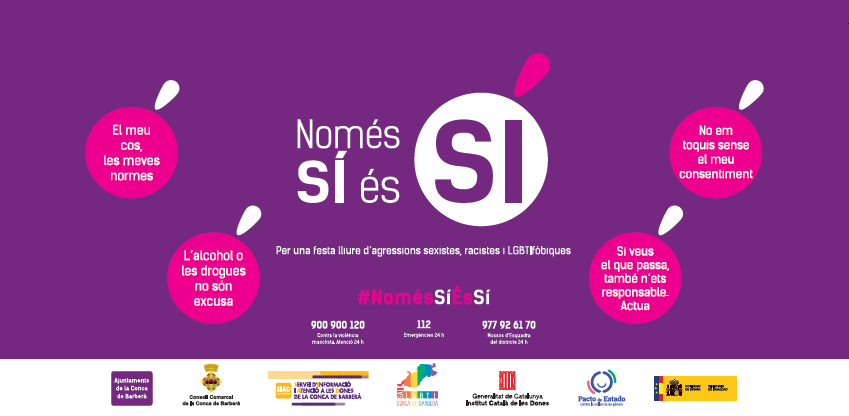 Només sí és sí, la campanya comarcal lliure d’agressions
