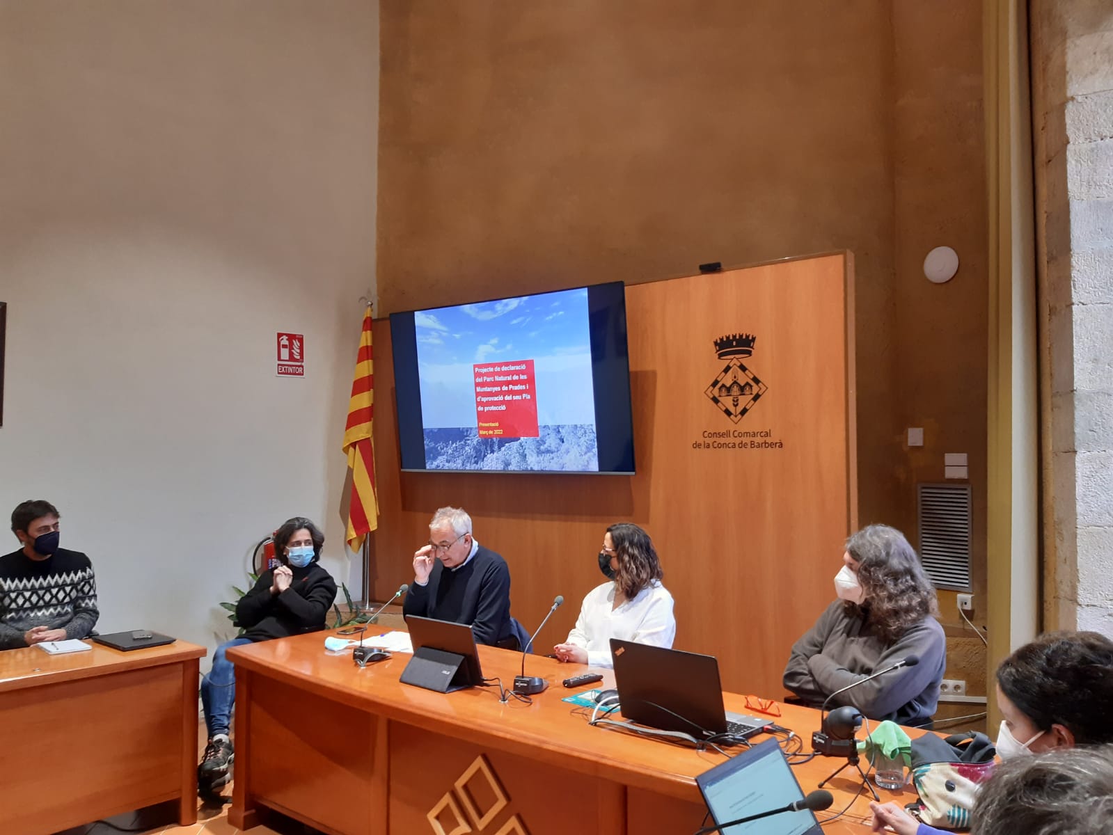 El consell comarcal participa en la jornada del projecte de declaració del parc natural de les muntanyes de prades