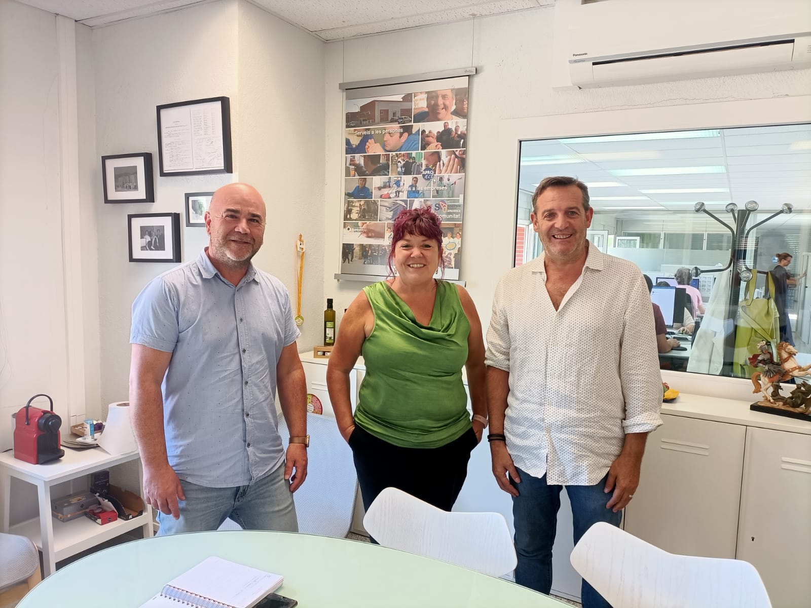 El conseller de promoció econòmica moisès ferrete es reuneix amb aprodisca