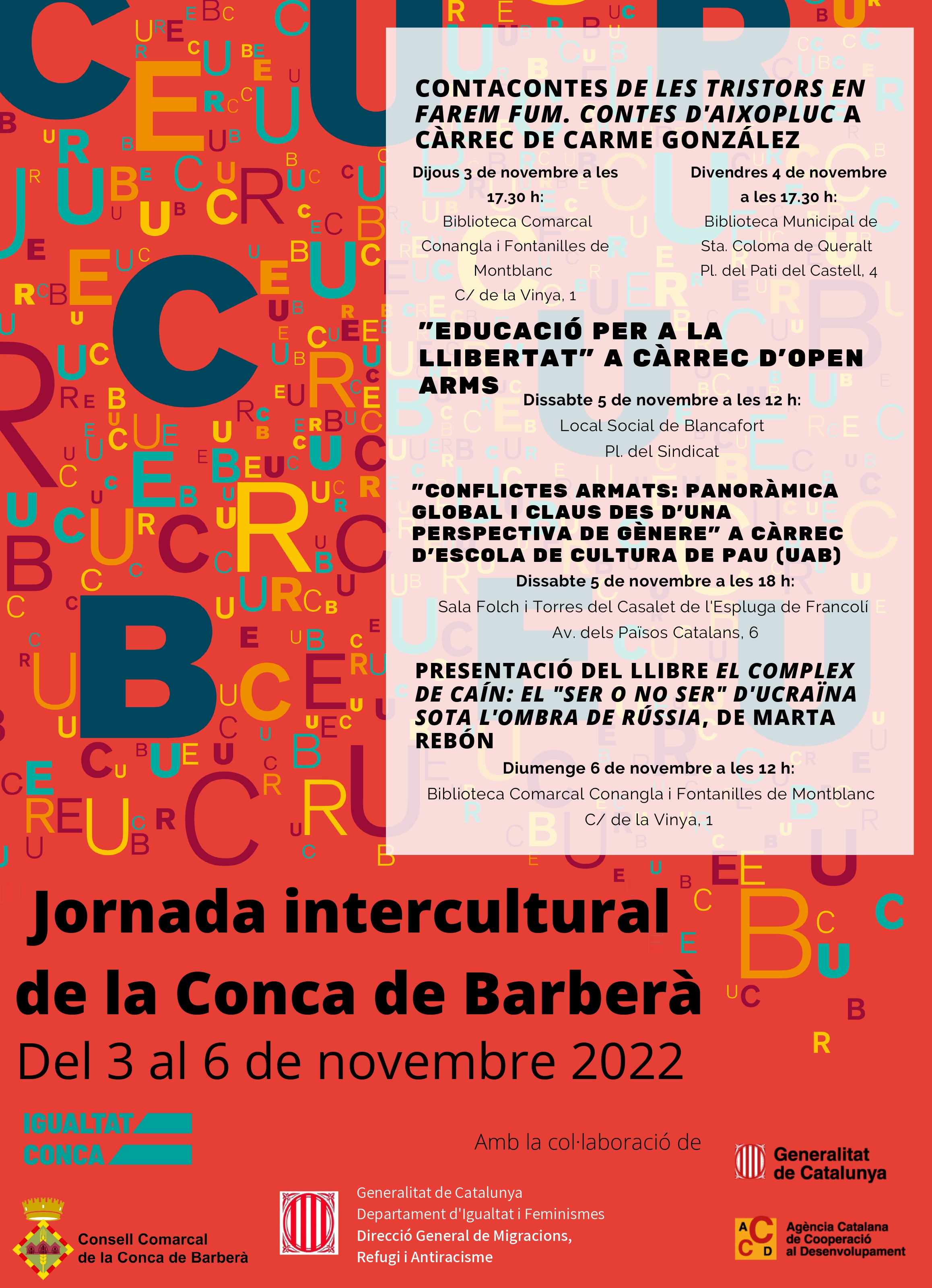 La conca de barberà recupera el curcubeu, la jornada intercultural de la comarca 