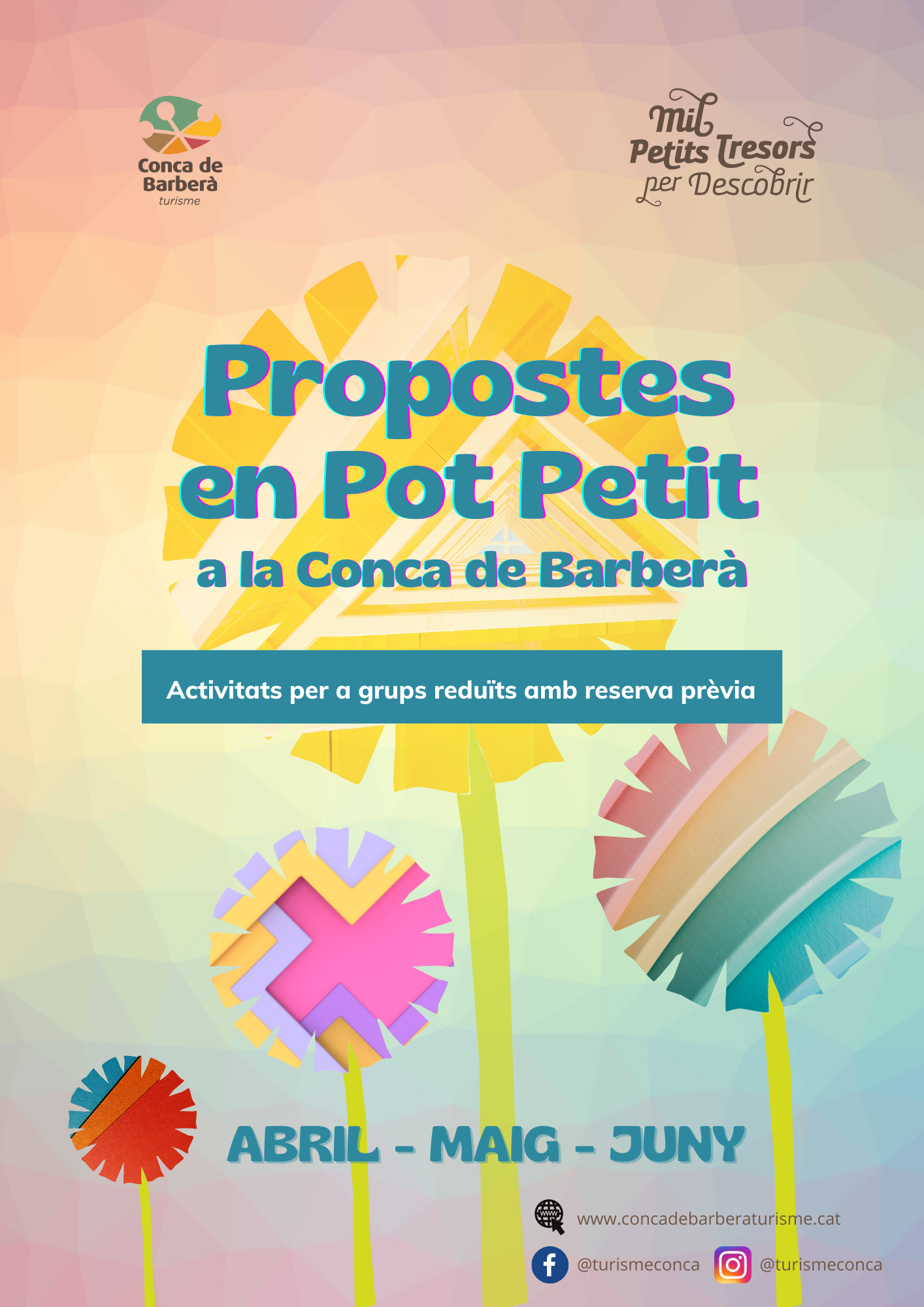 Catàleg d’activitats en petit format a la conca de barberà d’abril, maig i juny 2023