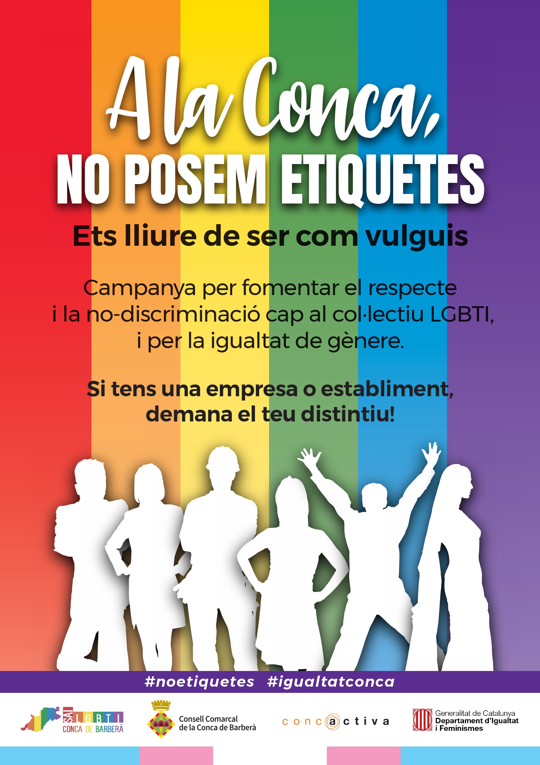 Impulsem una campanya per garantir els drets lgbti adreçada a empreses i comerços
