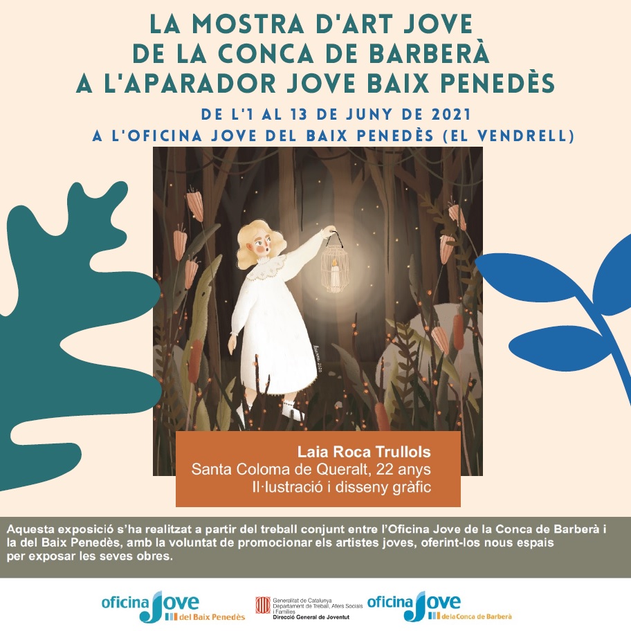 La mostra d’art jove de la conca, present a l’aparador jove del baix penedès