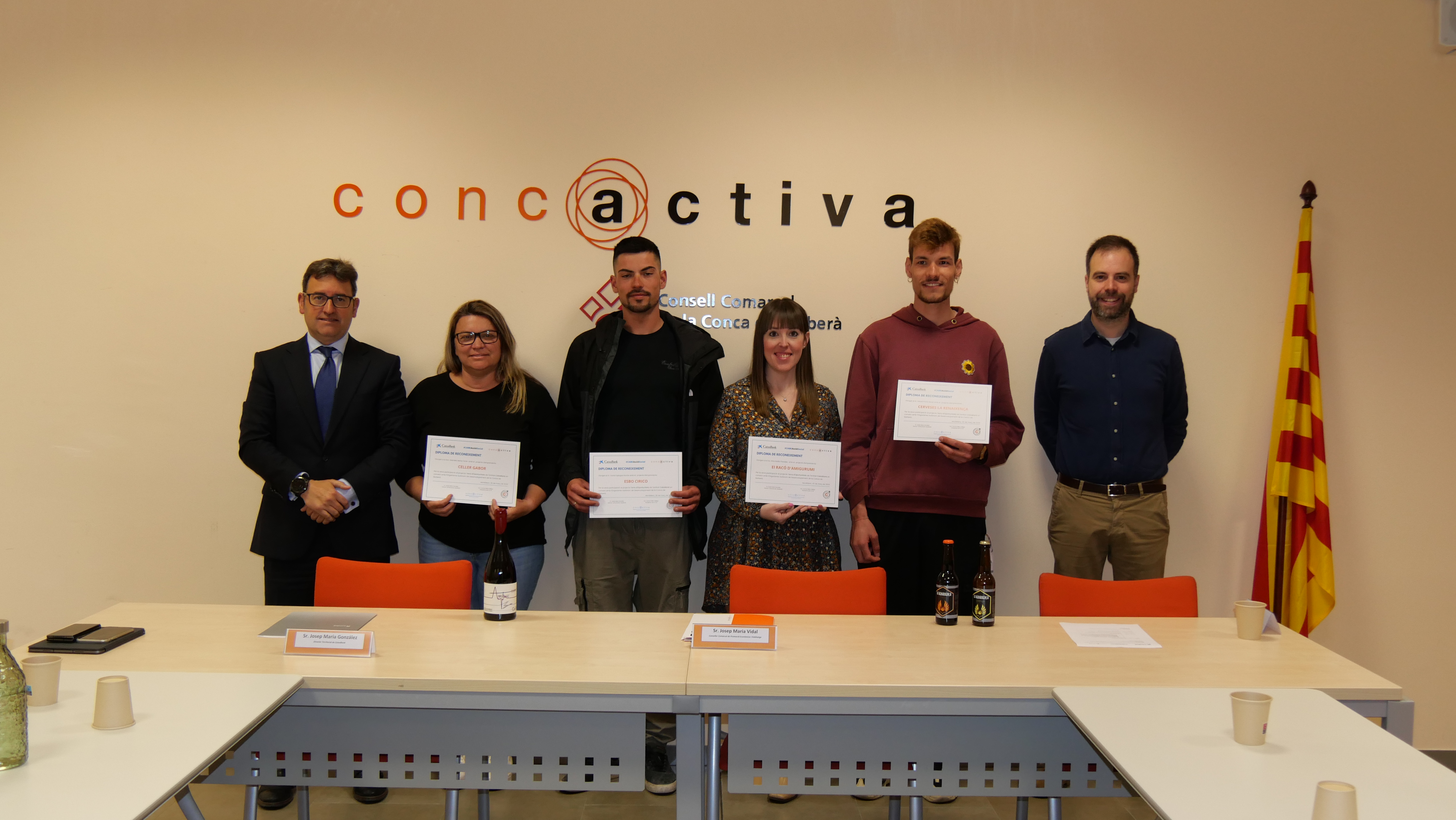 Caixabank i concactiva fan entrega dels premis terra d’oportunitats a 4 projectes d’emprenedoria rural