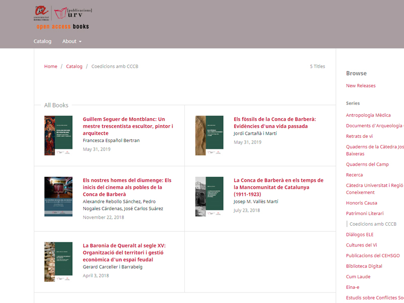 La biblioteca digital de la urv incorpora dues noves publicacions sobre la conca