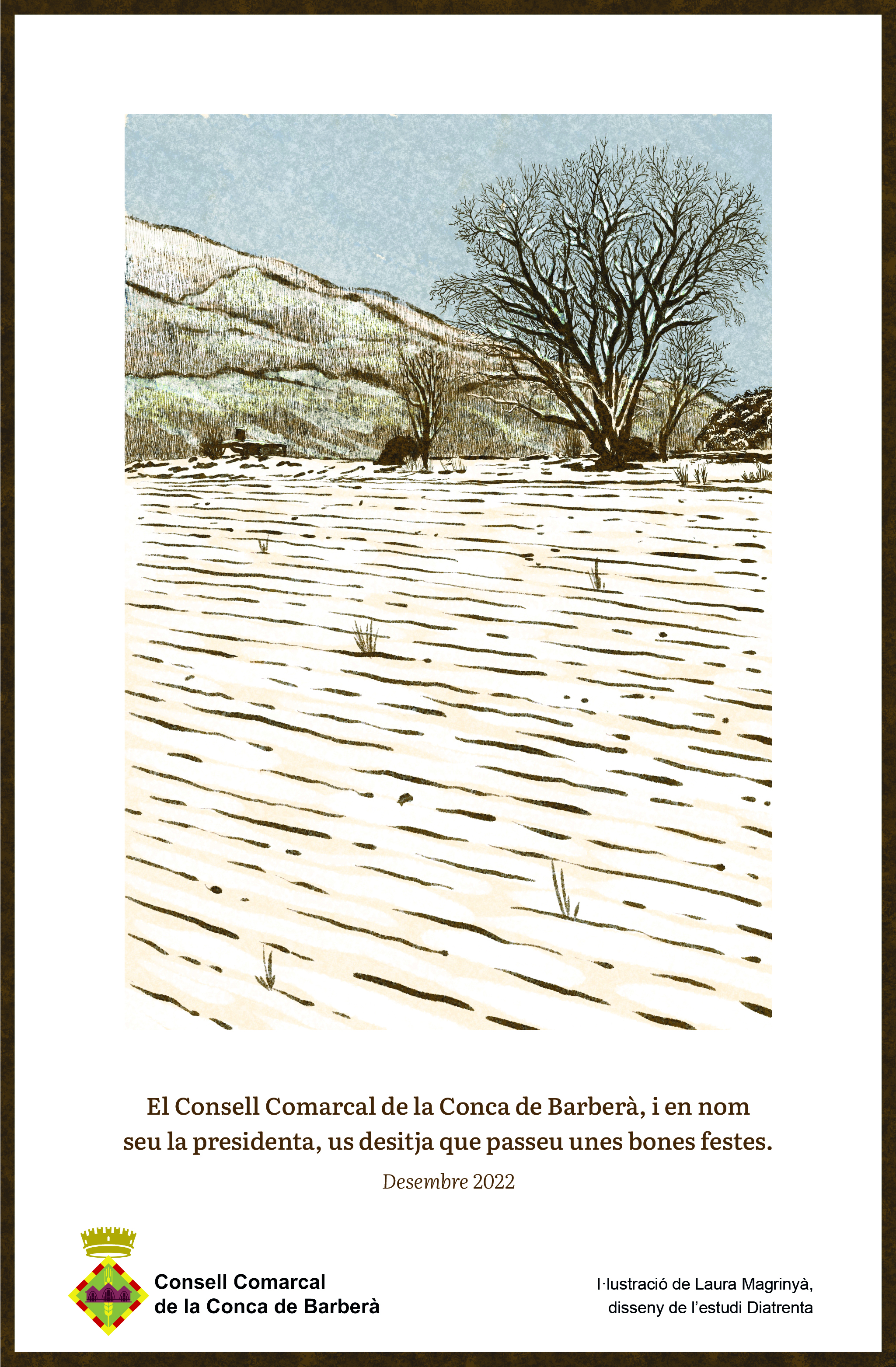 El consell comarcal us desitja que passeu unes bones festes