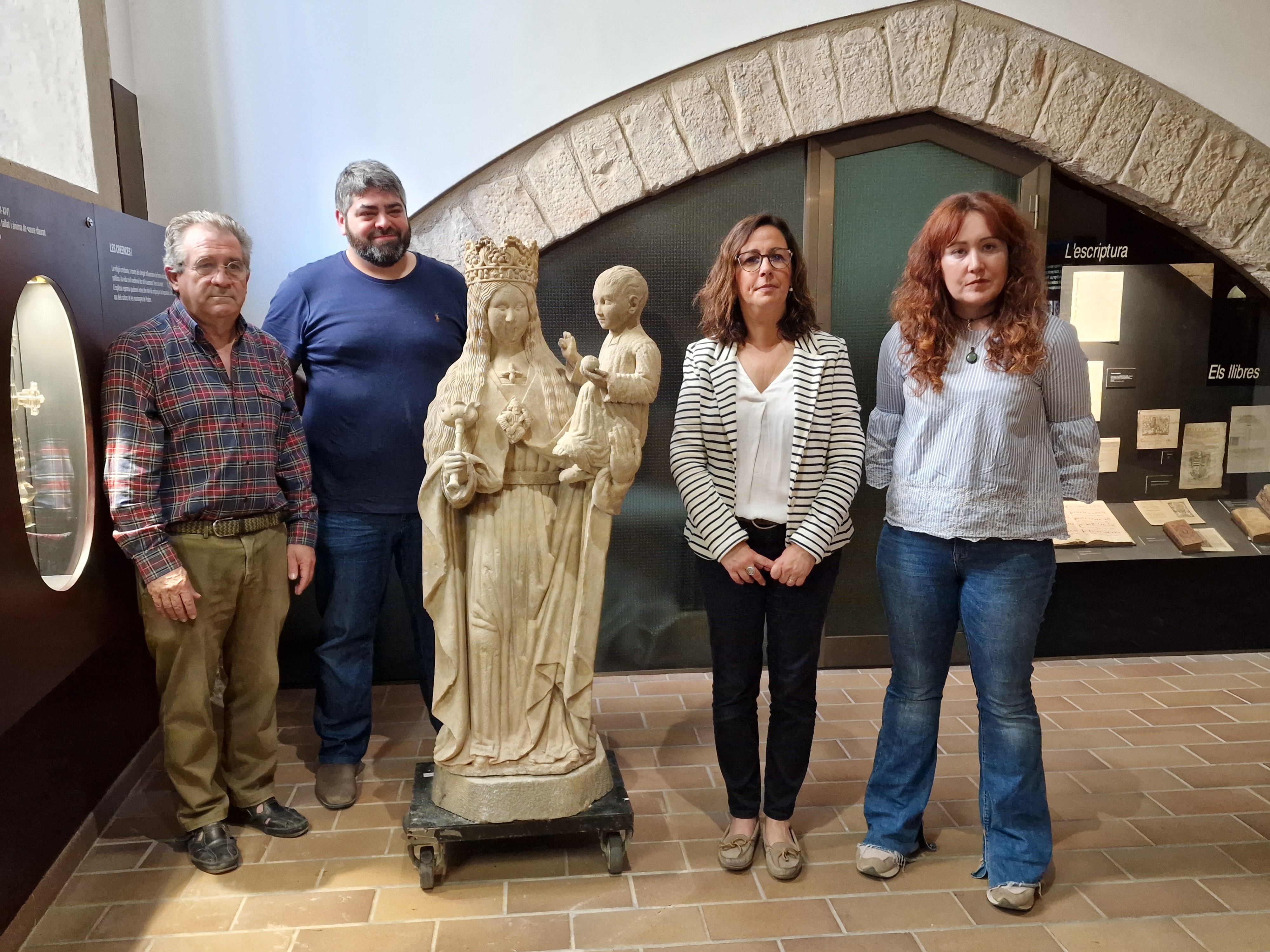 El museu comarcal de la conca de barberà amplia el seu fons amb la talla d’una mare de déu del segle xv