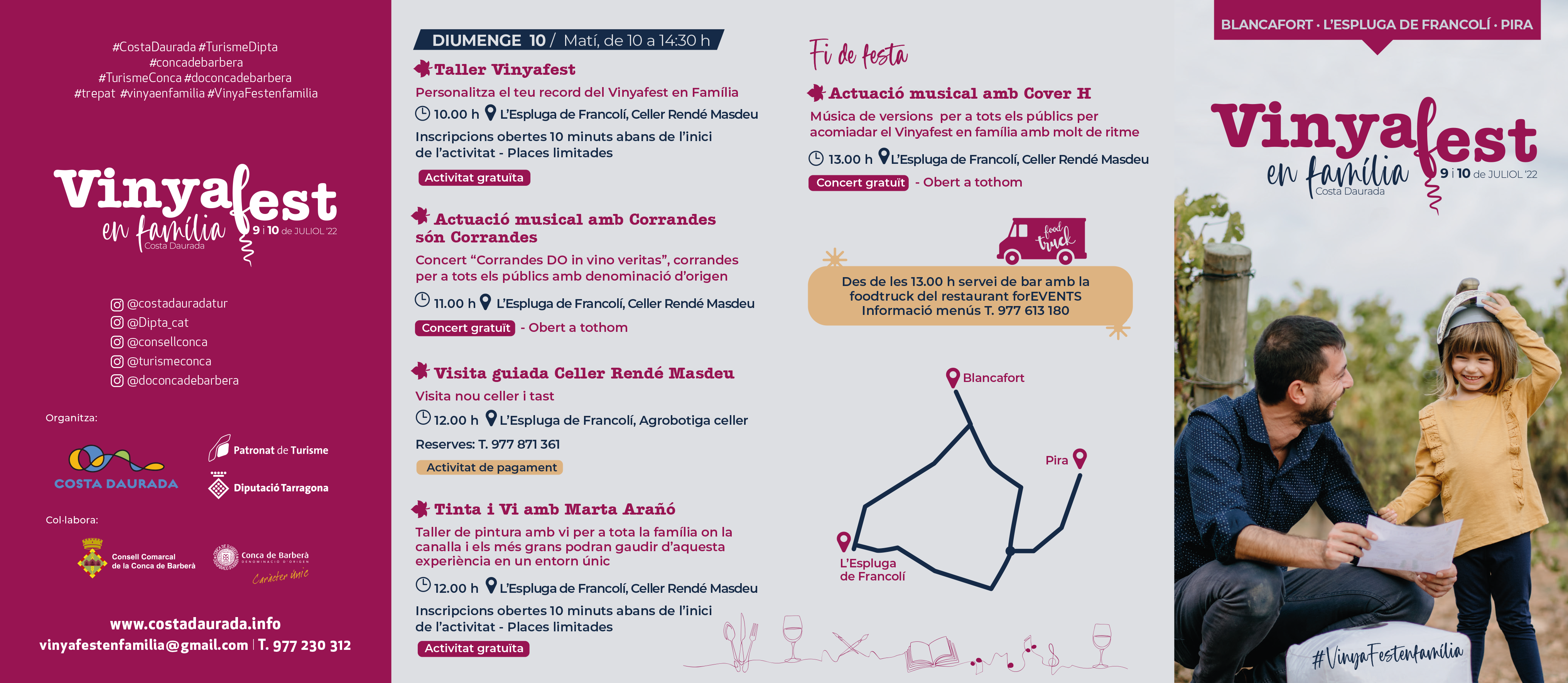 La conca de barberà acull un esdeveniment enoturístic adreçat al públic familiar amb una vintena d’actes programats