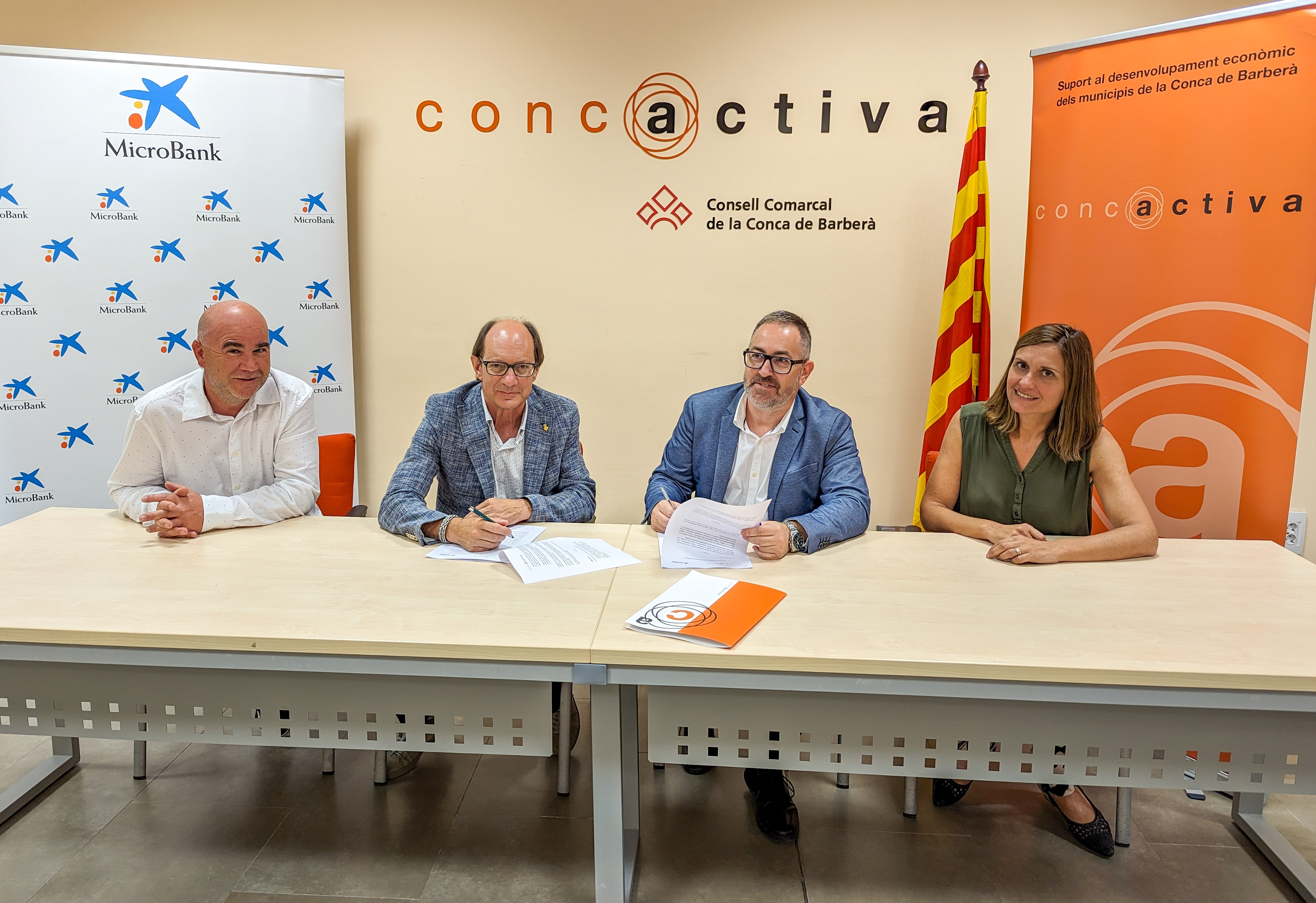 Microbank i concactiva renoven el seu conveni de col·laboració per incentivar l’autoocupació i l’activitat emprenedora