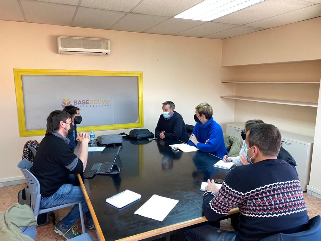 Reunió de coordinació entre l'ajuntament de santa coloma de queralt, arca, concactiva i leader del camp
