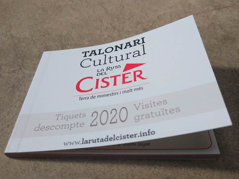 El talonari cultural de la ruta del cister 2020 ofereix un estalvi de prop de 150€ en visites