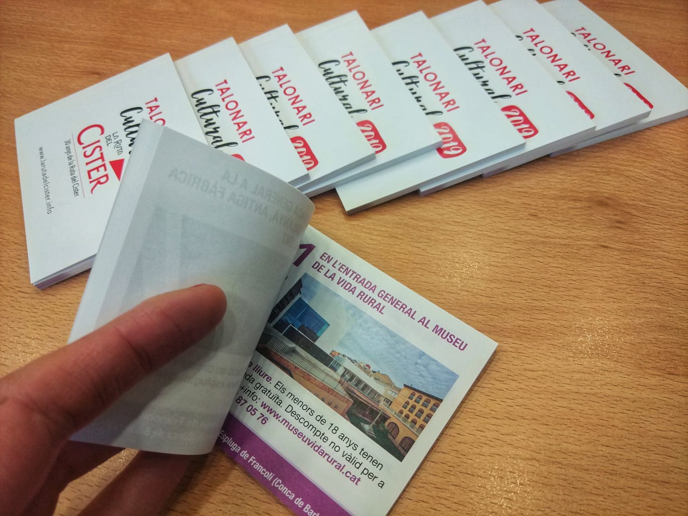 Ja està disponible el nou talonari cultural de la ruta del cister per a l'any 2019