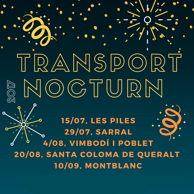 Ja està en marxa el transport nocturn estiu 2017