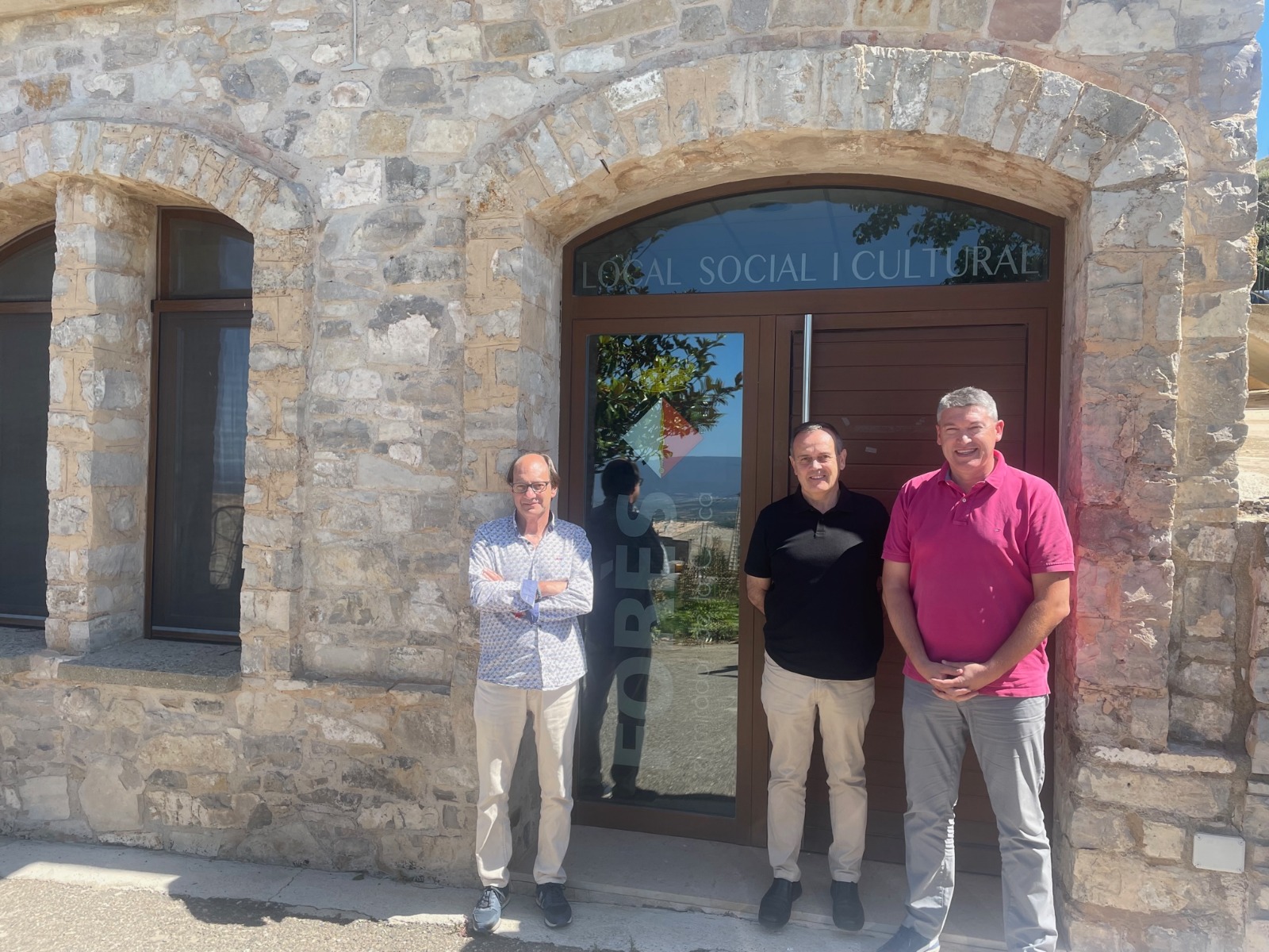 Reunió institucional del president del consell comarcal a forés per presentar el projecte del dipòsit comarcal d'aigua