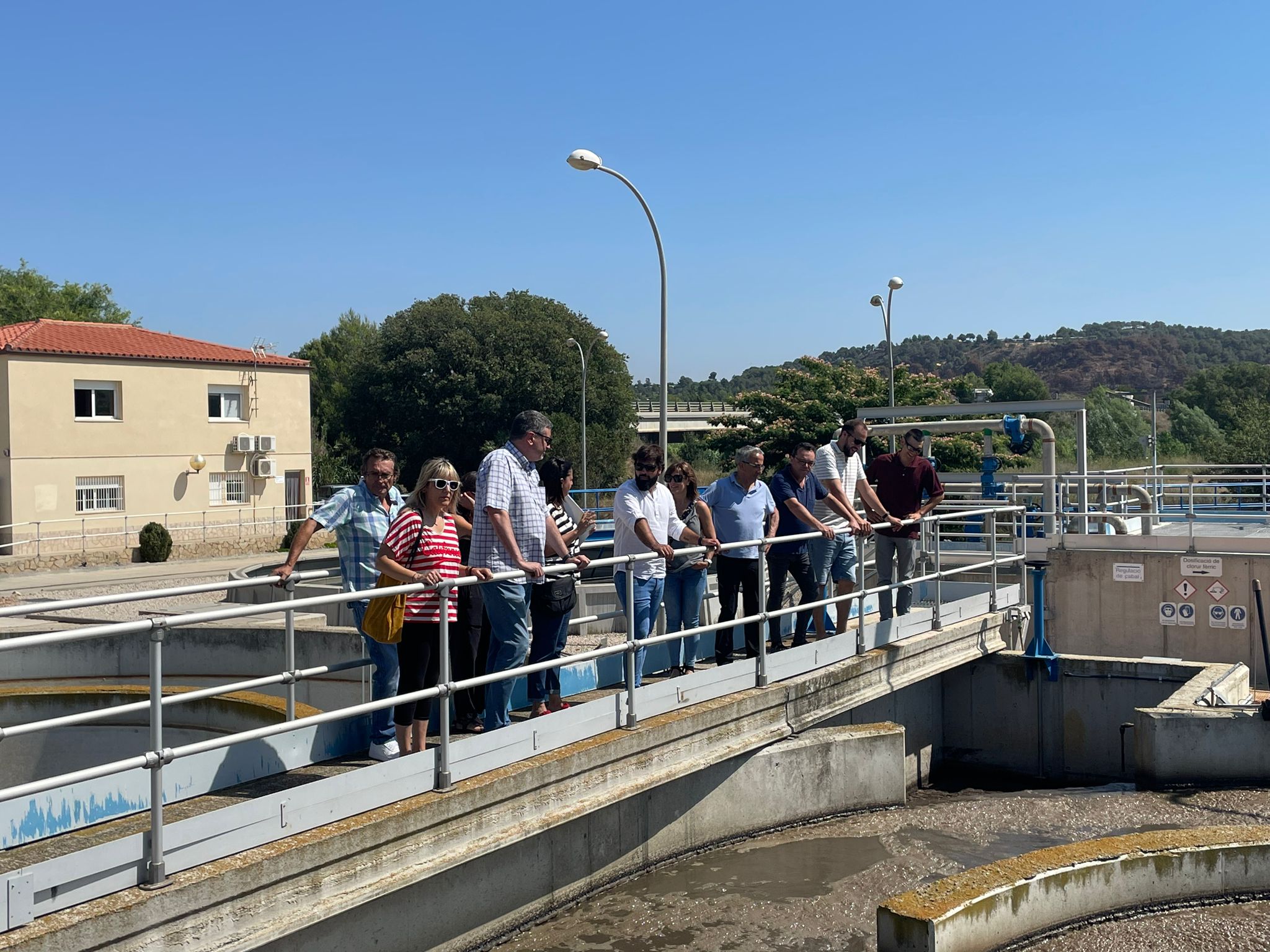 Visita a la depuradora d'aigües residuals de montblanc
