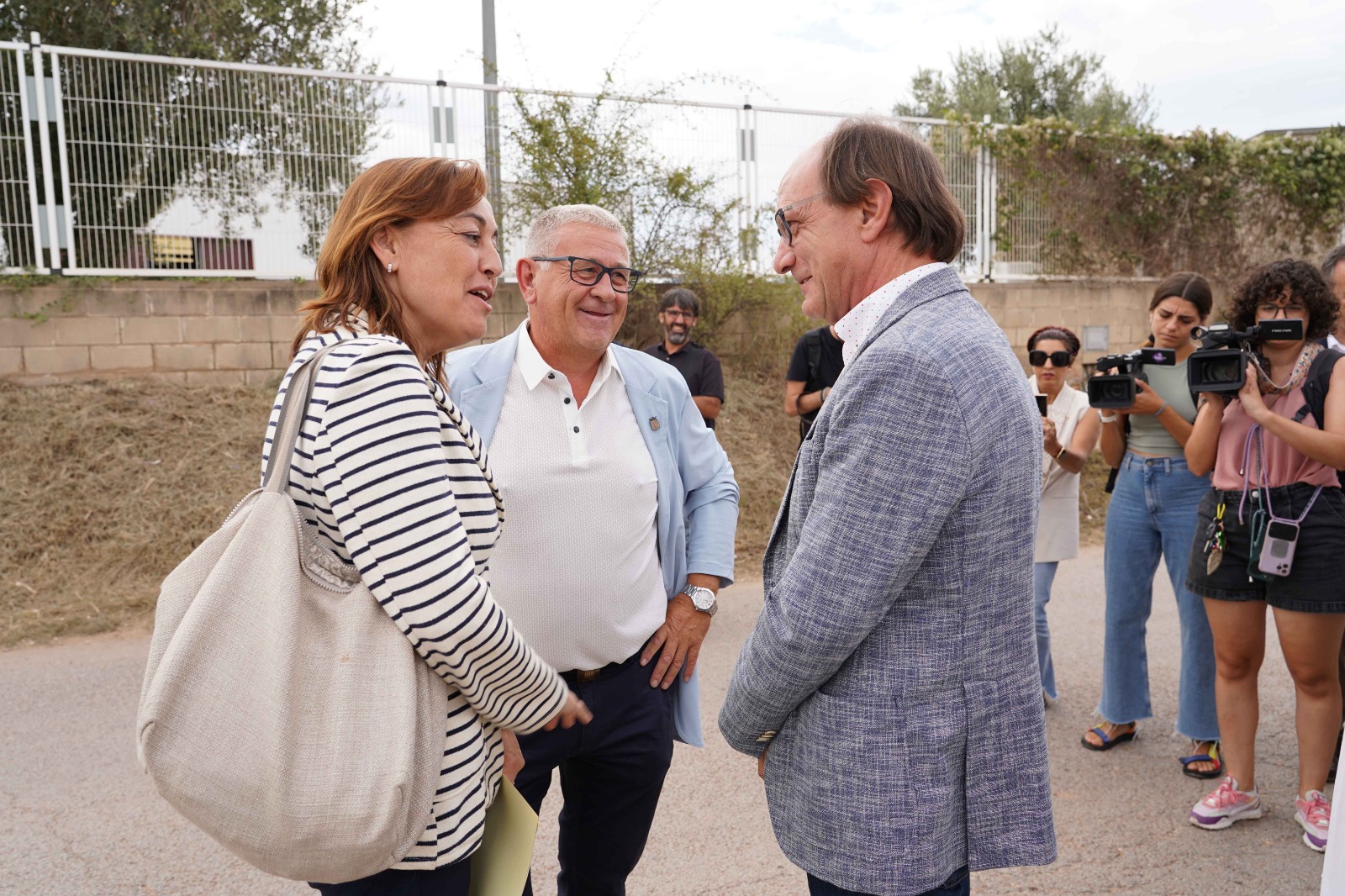 Visita institucional de la consellera de territori, habitatge i transicició ecològica als terrenys on es faran les obres per millorar l'abastament d'aigua a la conca de barberà