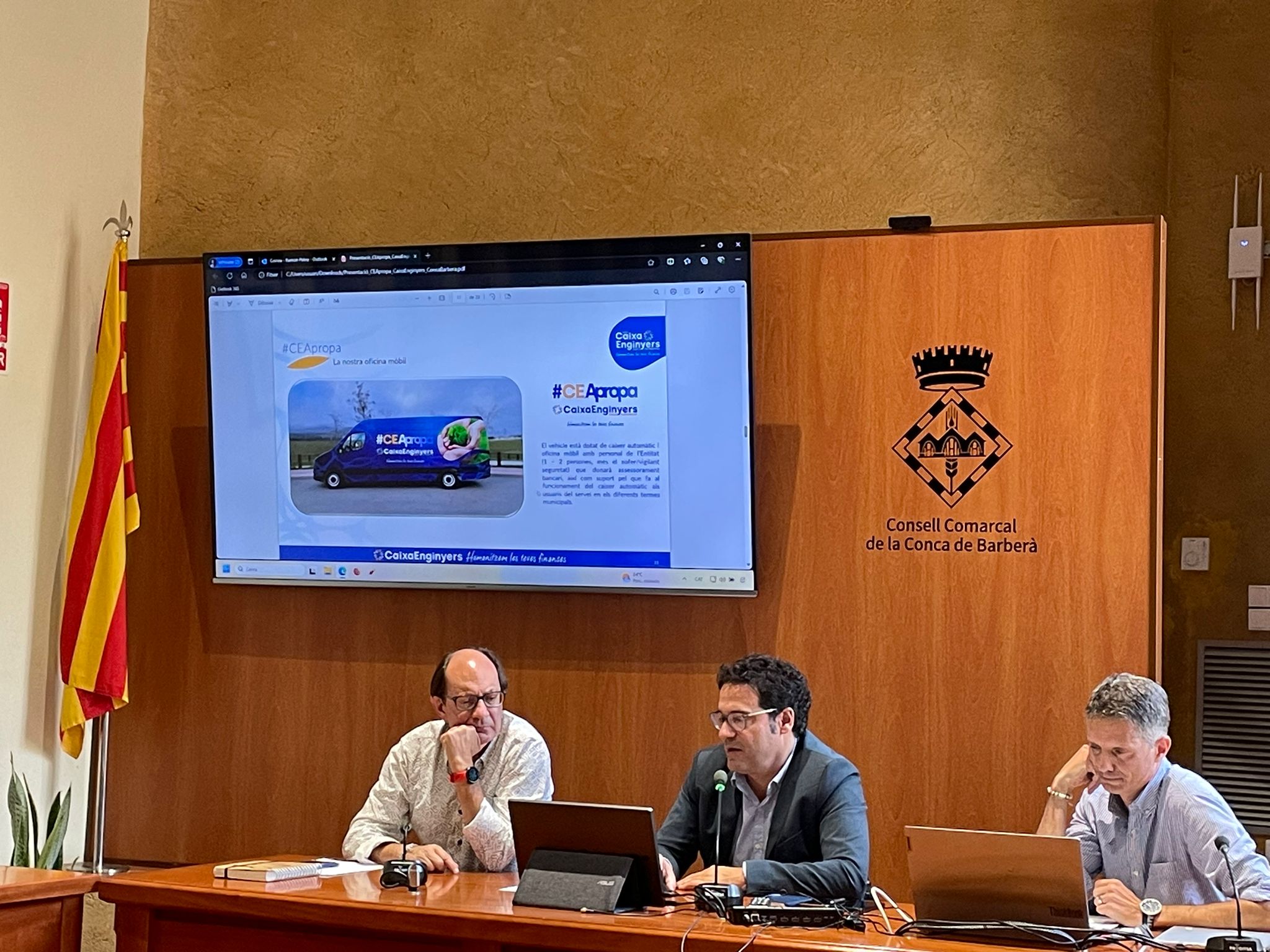 15 municipis de la conca de barberà tindran el servei d'oficina bancària mòbil amb caixer automàtic a partir del mes de novembre