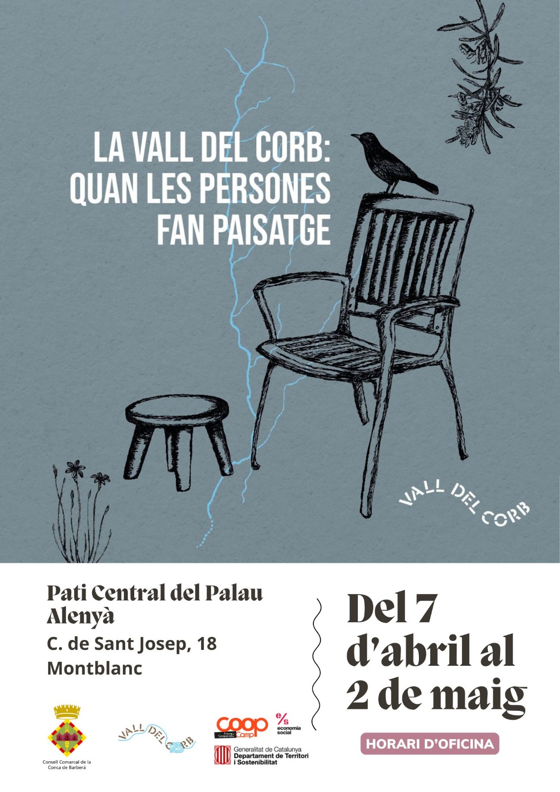 El palau alenyà acollirà l’exposició “la vall de corb. quan les persones fan paisatge”
