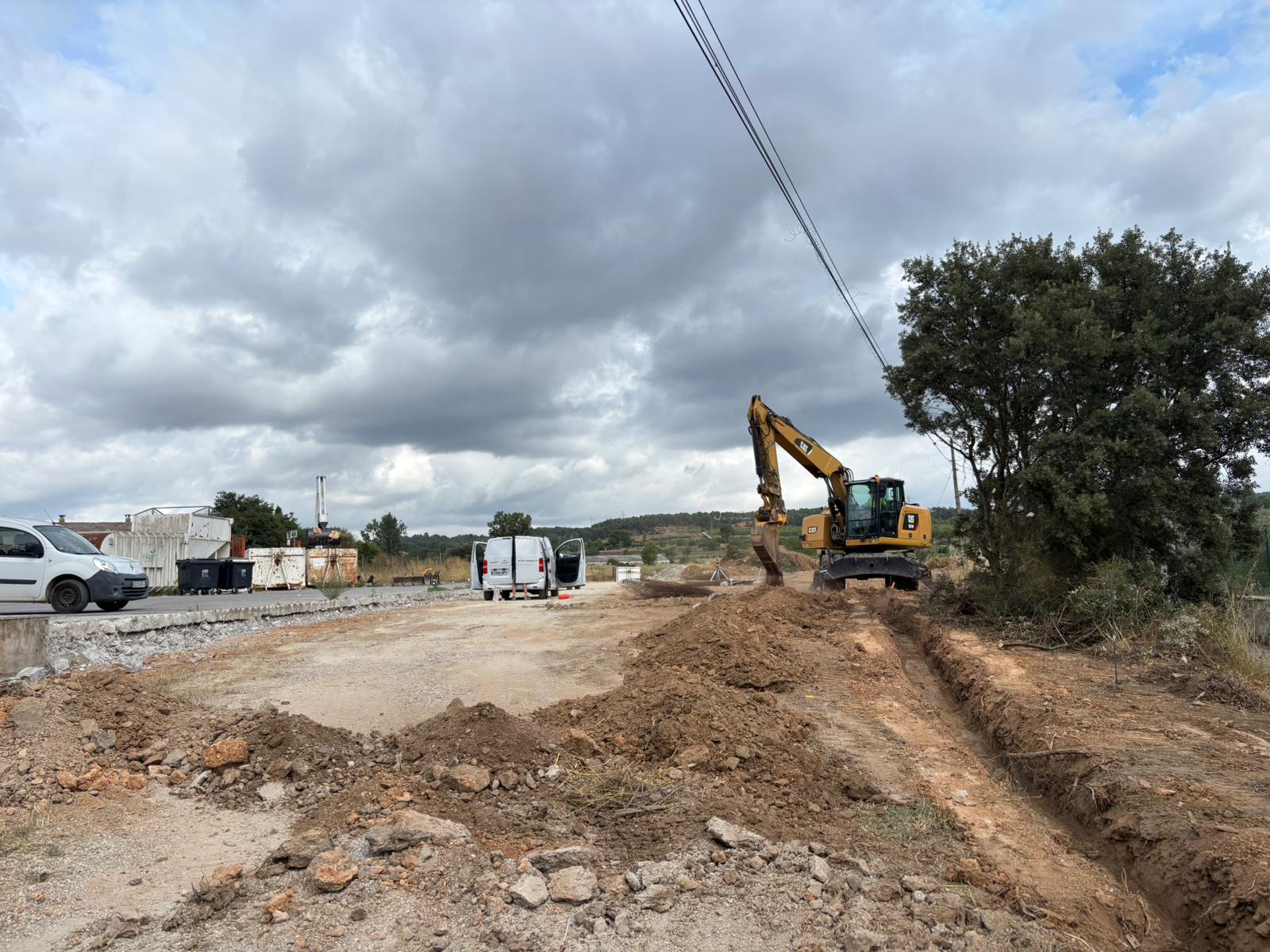 Inici de les obres d’ampliació de la deixalleria de l’espluga de francolí