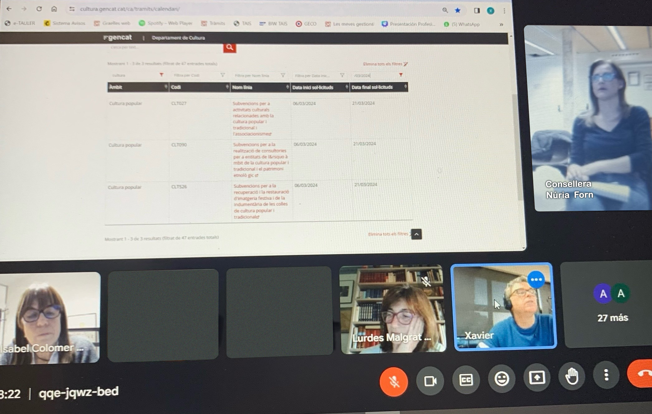 Més d'una trentena d'entitats culturals de la comarca s'informen sobre les subvencions del departament de cultura de la generalitat
